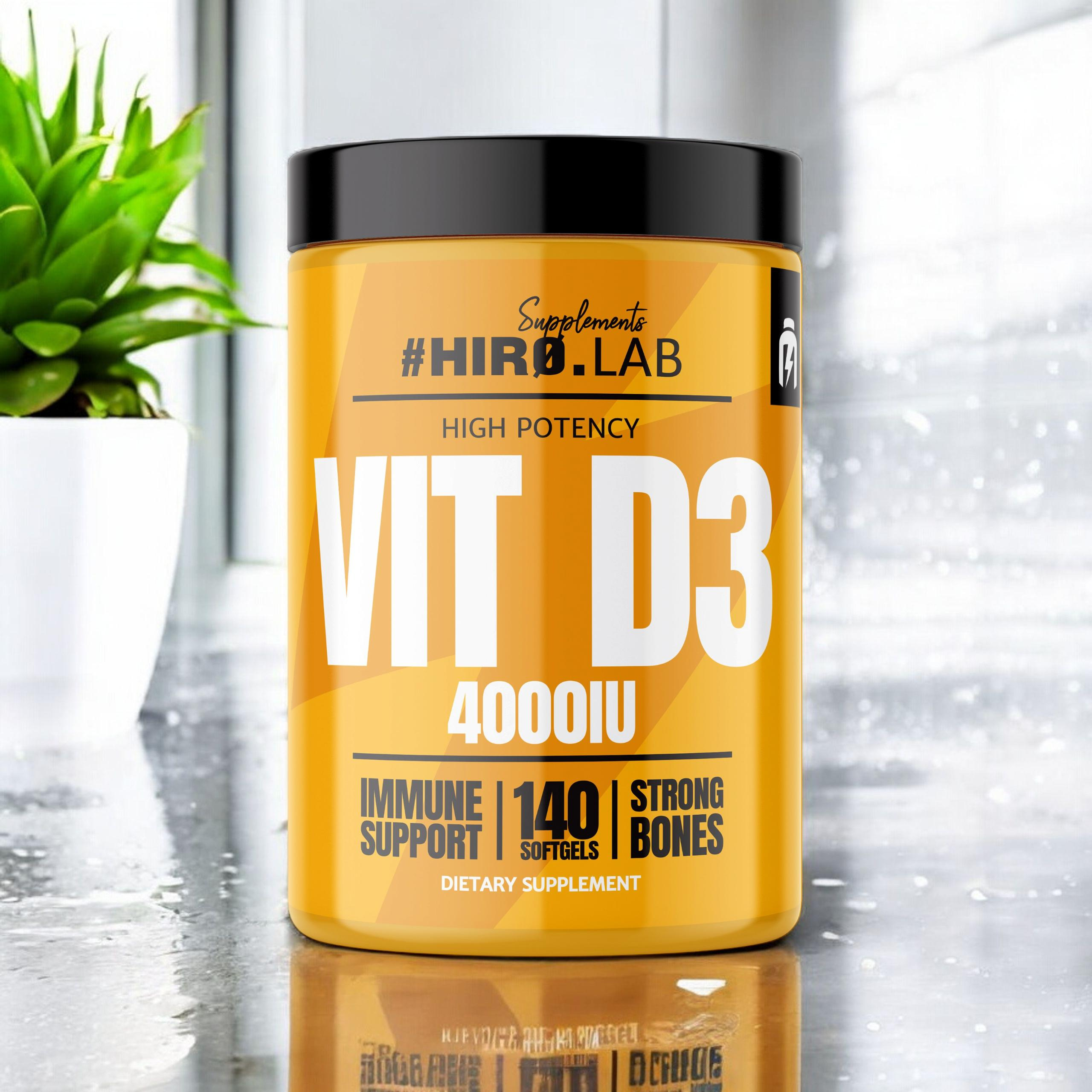 HIRO.LAB Vitamin D3 4000IU - 140 softgels