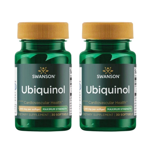 SWANSON - Ubiquinol 200mg - 2x 30softgels