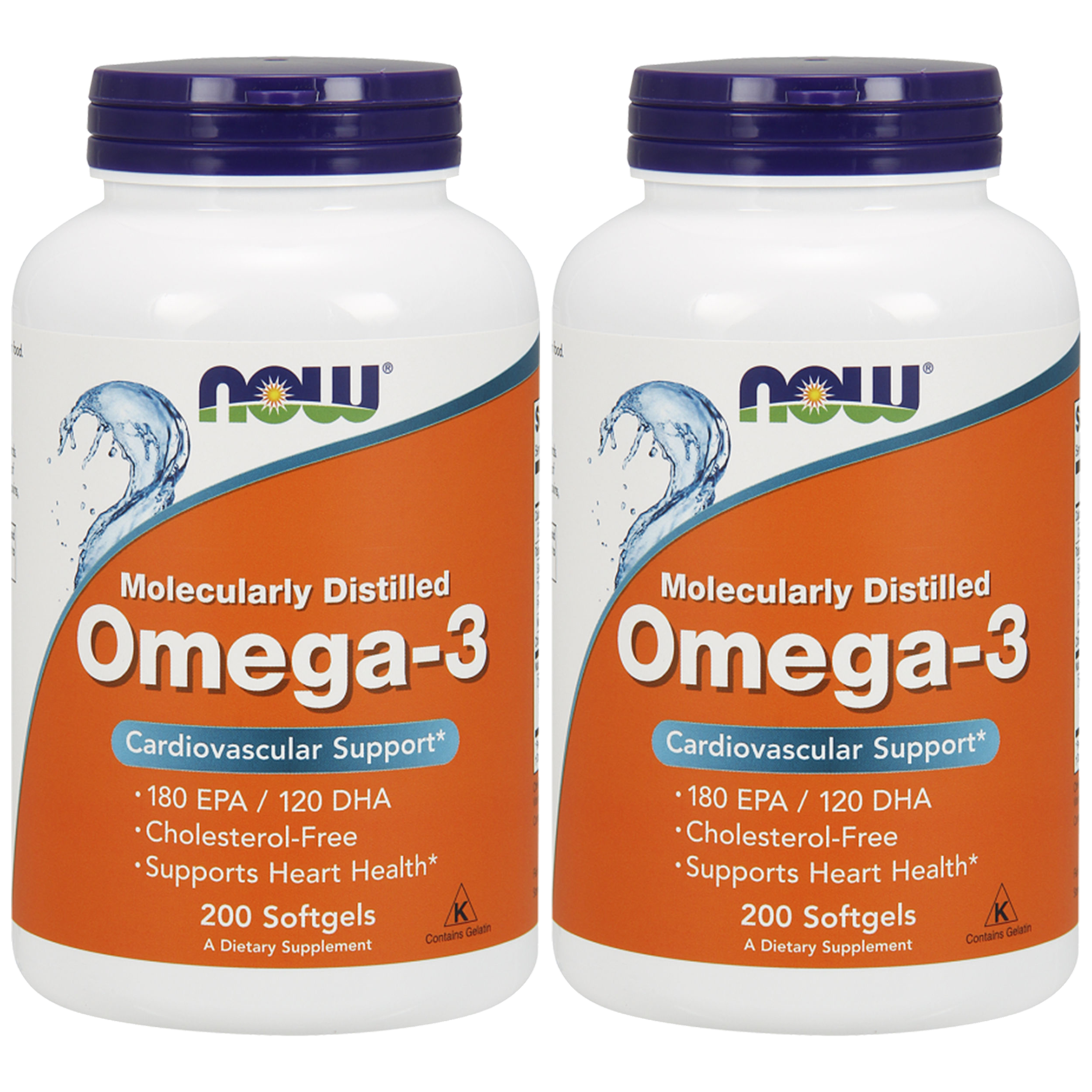 NOW Omega-3 - 2x 200softgels