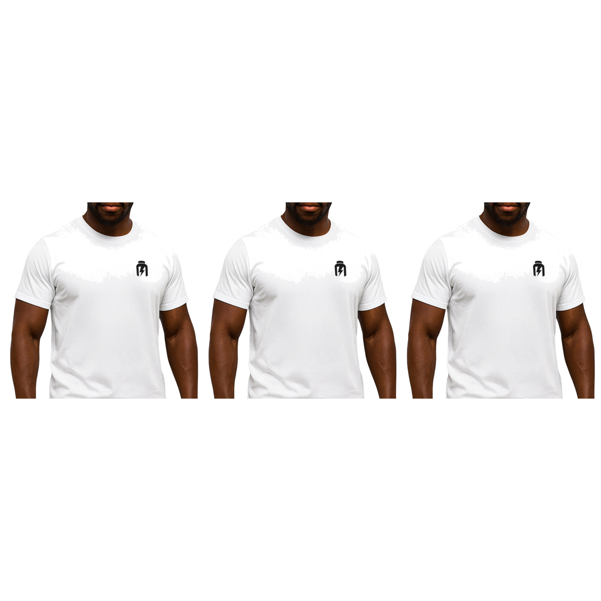 HIRO.LAB T-Shirt White Classic — zestaw 3x