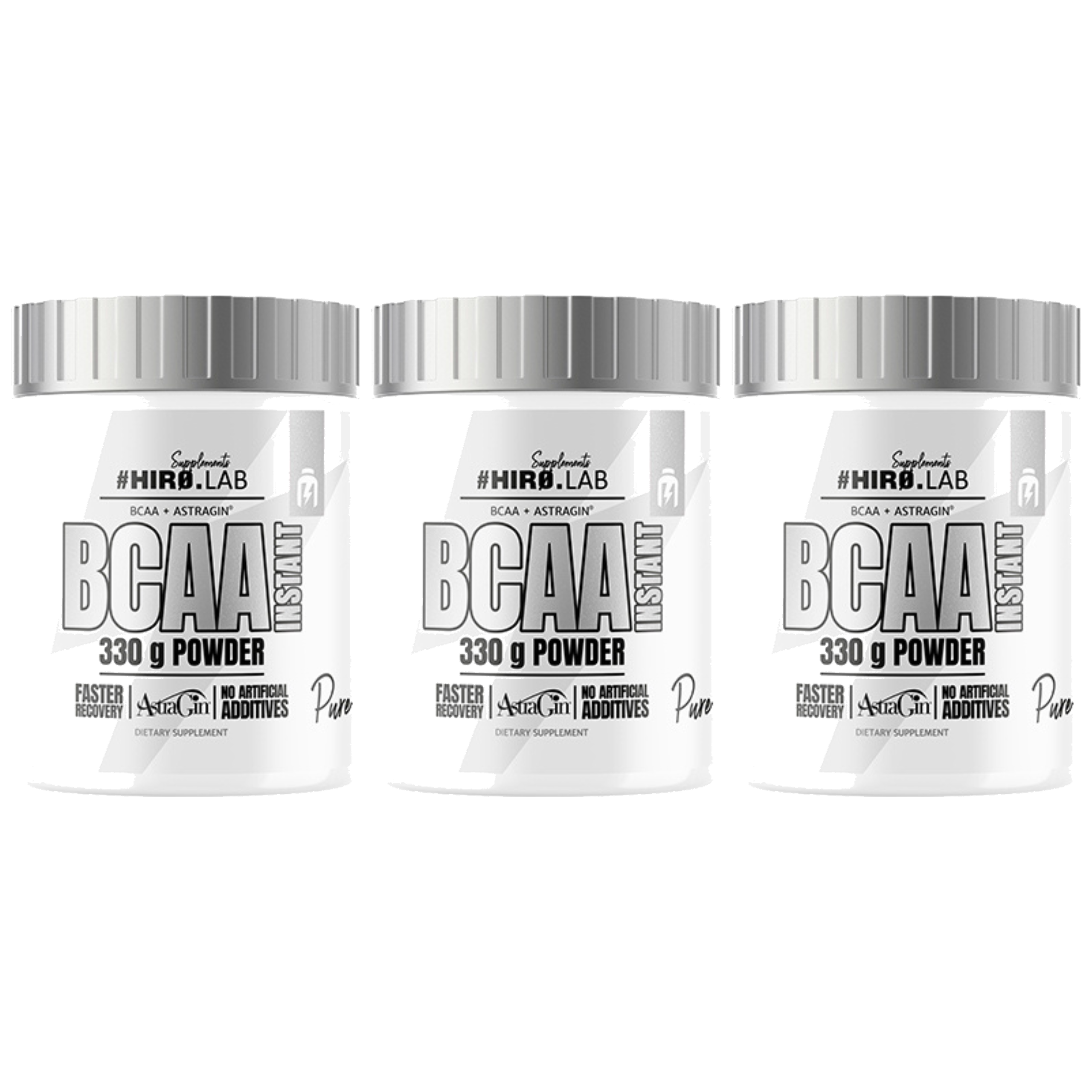 HIRO.LAB BCAA Powder Instant Pure - 3x 330g