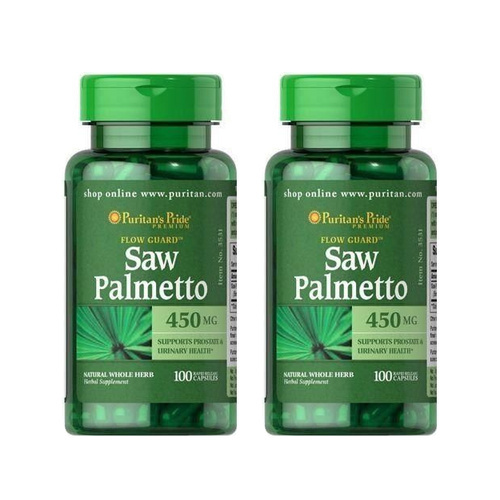 Puritan's Pride Saw Palmetto 450mg - 2x 100caps