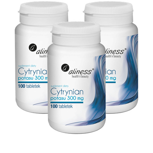 ALINESS - Cytrynian Potasu 300mg - 3x 100vtabs.