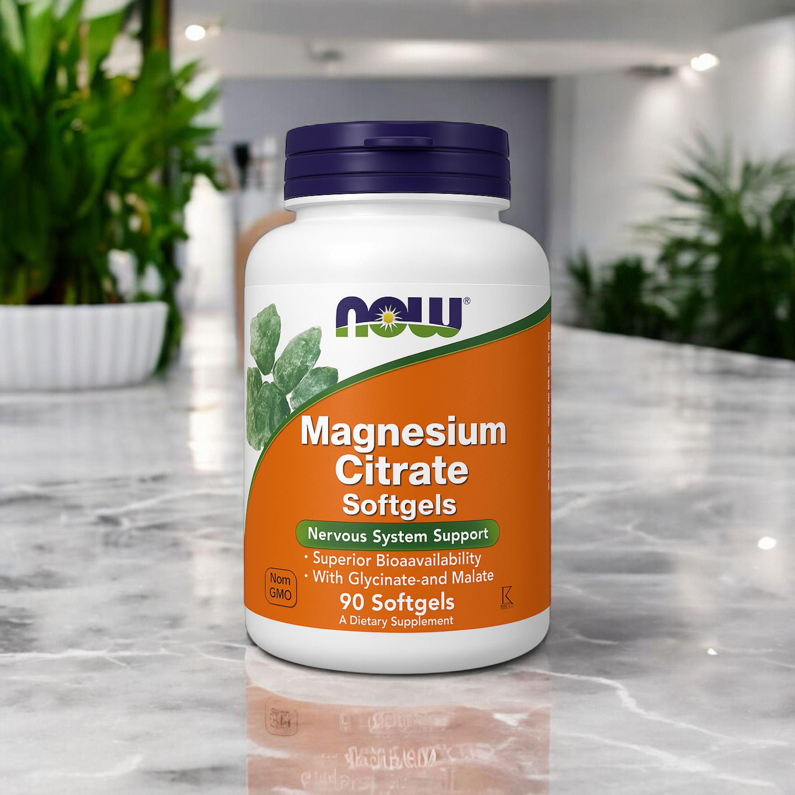 NOW - Magnesium Citrate - 3x 90softgels