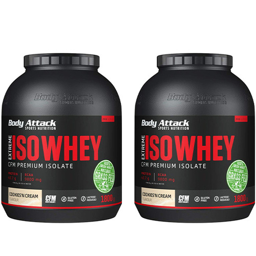 BODY ATTACK Extreme Iso Whey - 2x 1800g