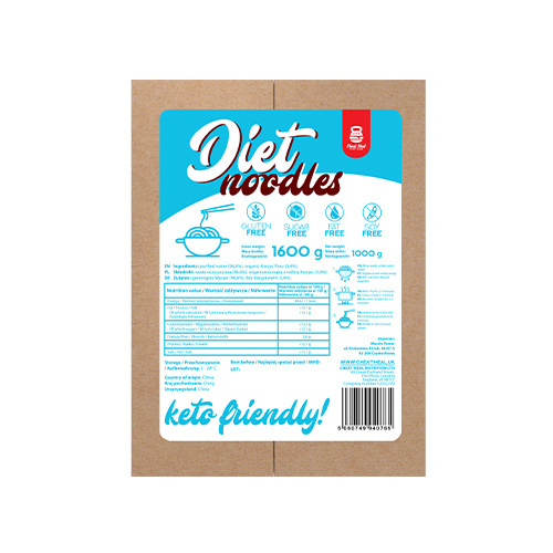 Cheat Meal Nutrition Diet Noodles - 3x 1600g (1000g netto) - Makaron Konjac