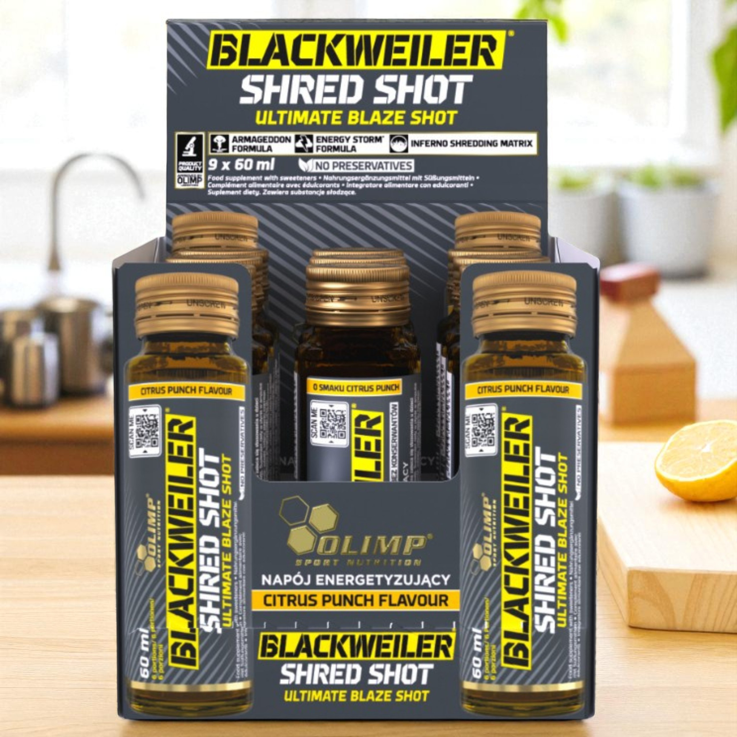 OLIMP - Blackweiler Shred Shot - 2x 60ml x9 - Citrus Punch