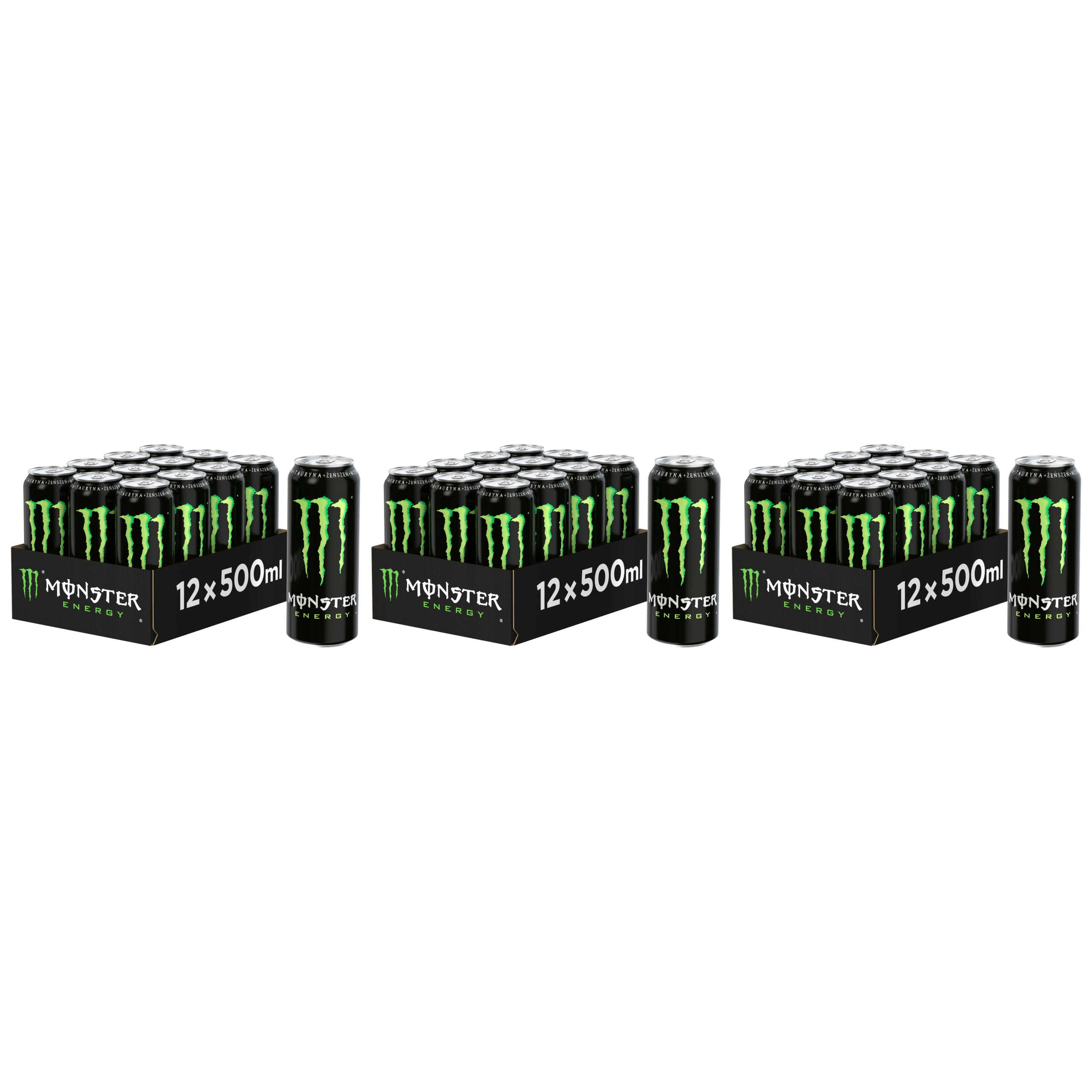 MONSTER Monster Energy - 12x 3x 500ml