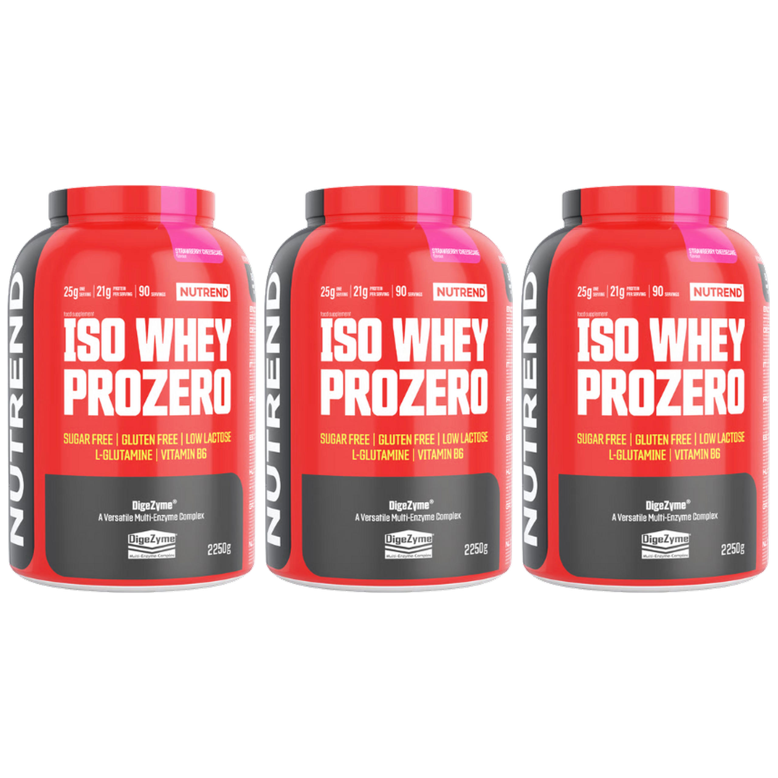 NUTREND Iso Whey Pro Zero - 3x 2250g