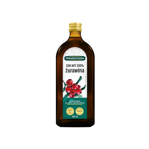 PREMIUM ROSA - Sok z Żurawiny NFC 100% - 500ml