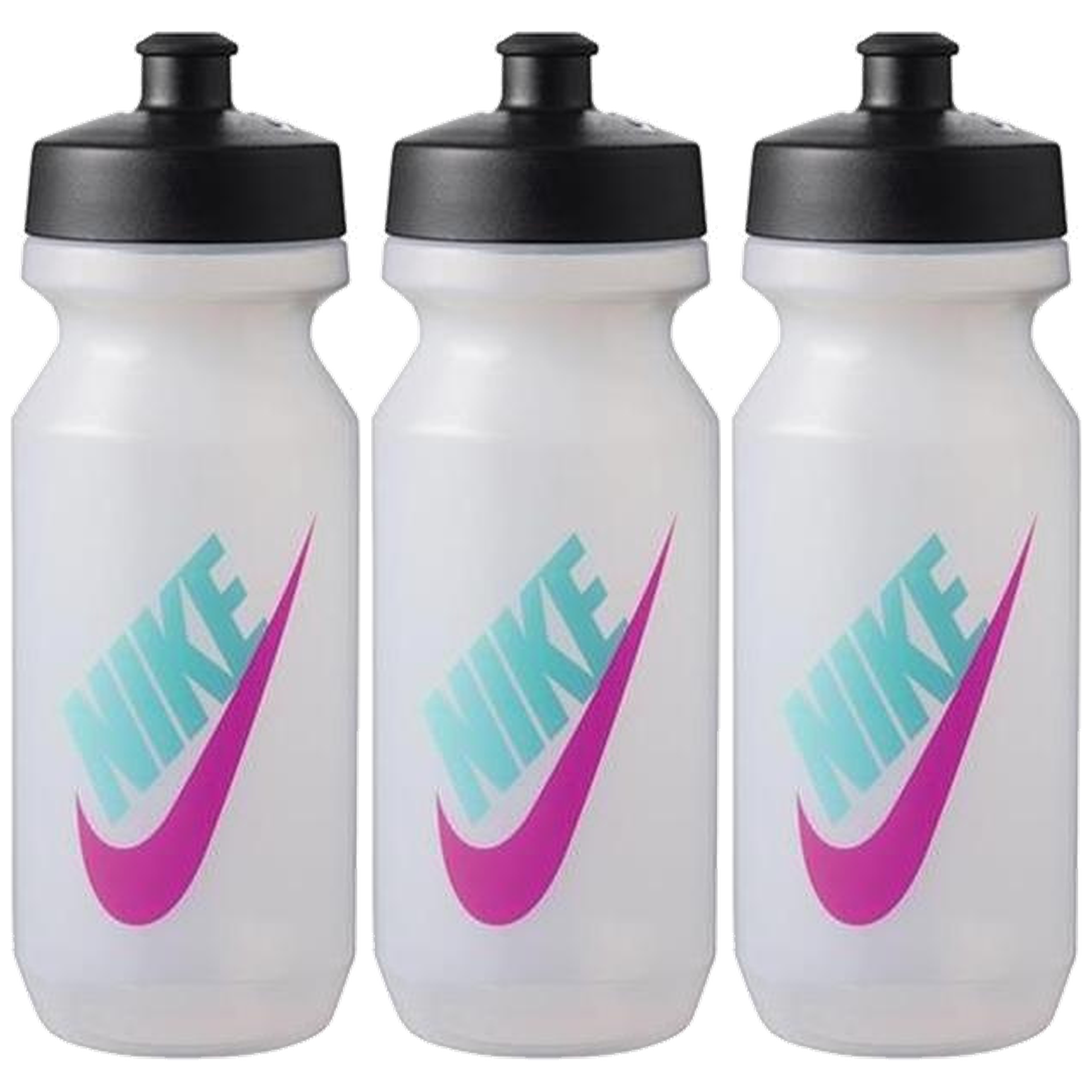 NIKE - Big Mouth Bottle - 3x 650ml - Black