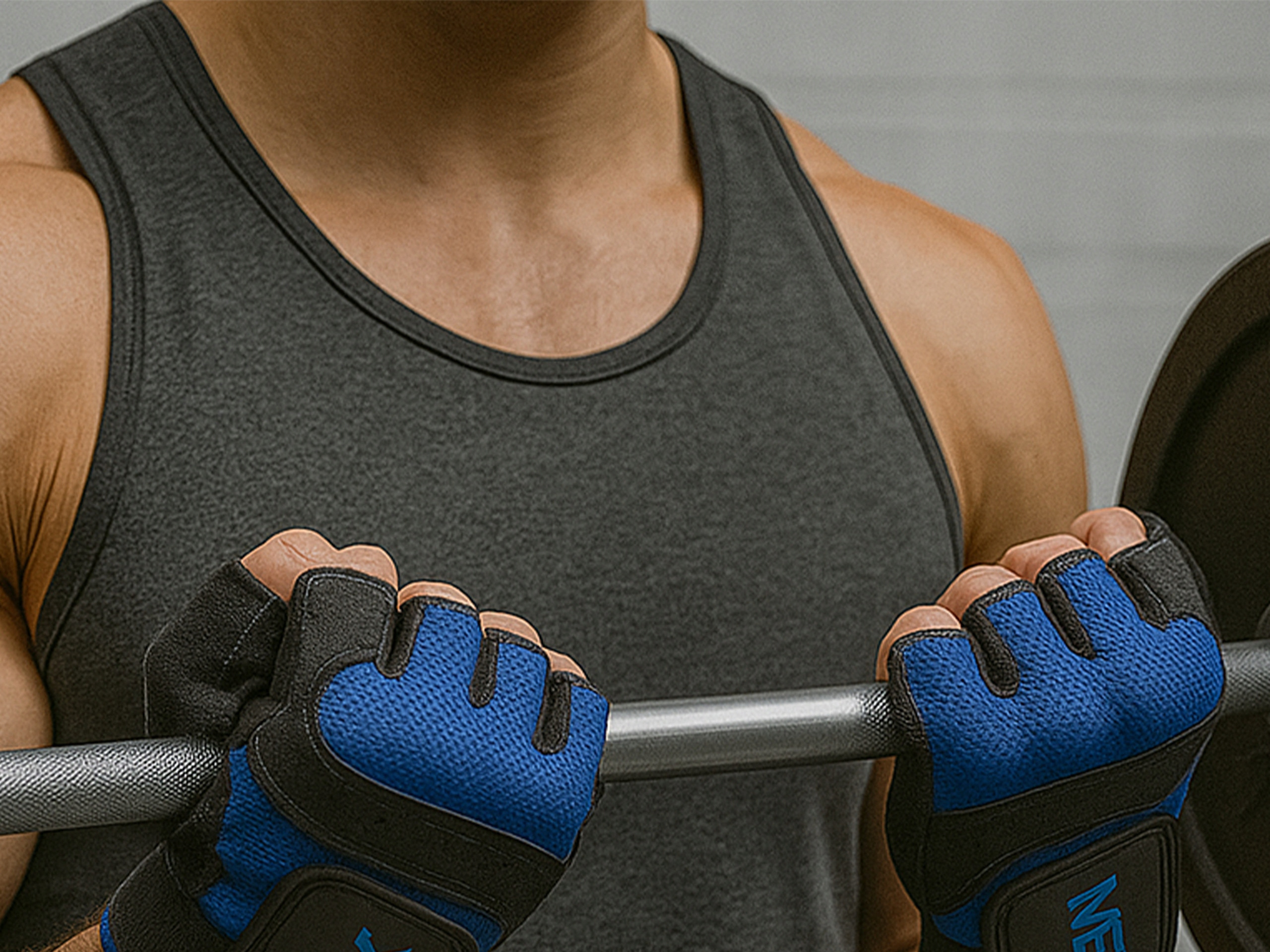 MEX SPORT - M-Fit Blue Gloves