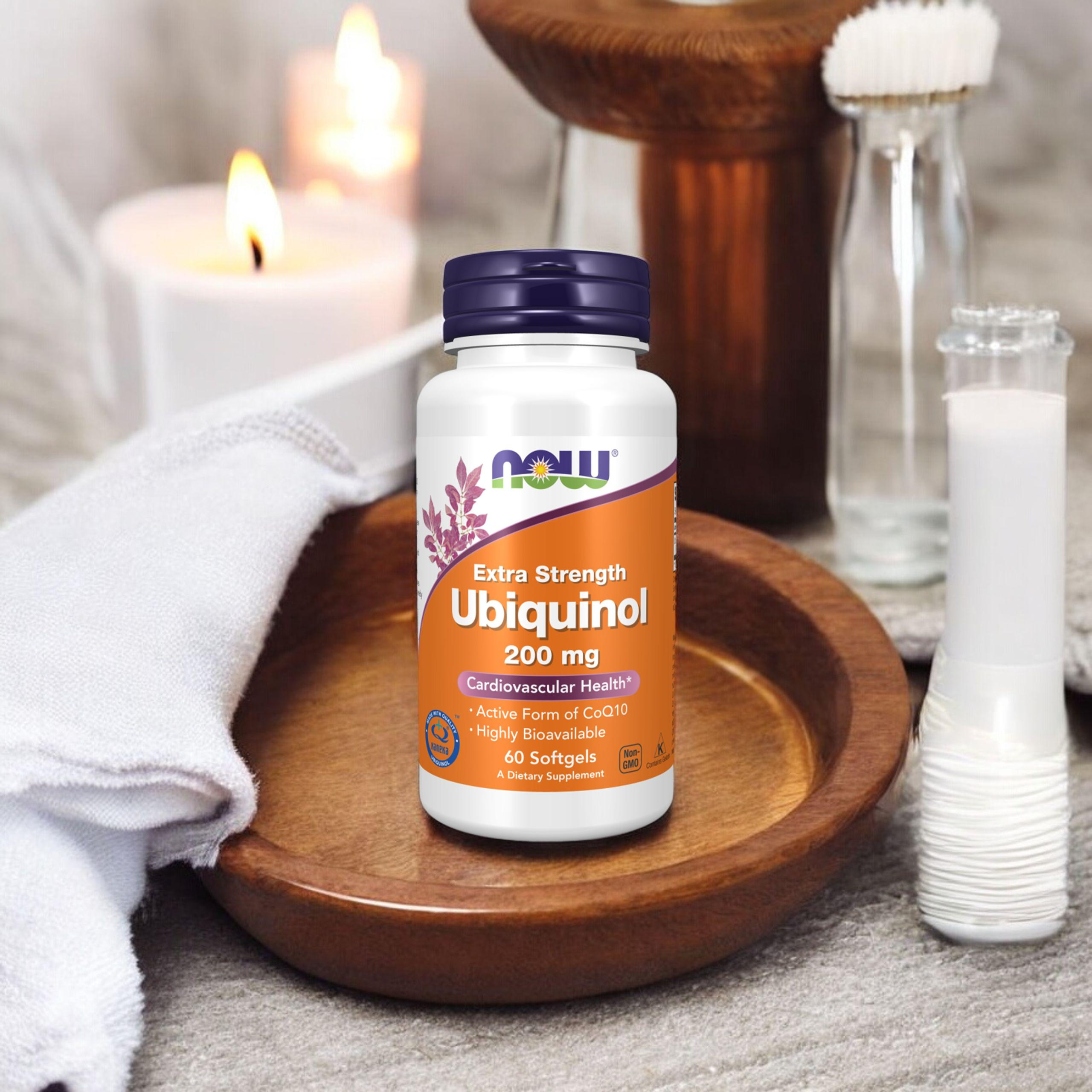 NOW Ubiquinol Extra Strength 200mg - 2x 60softgels
