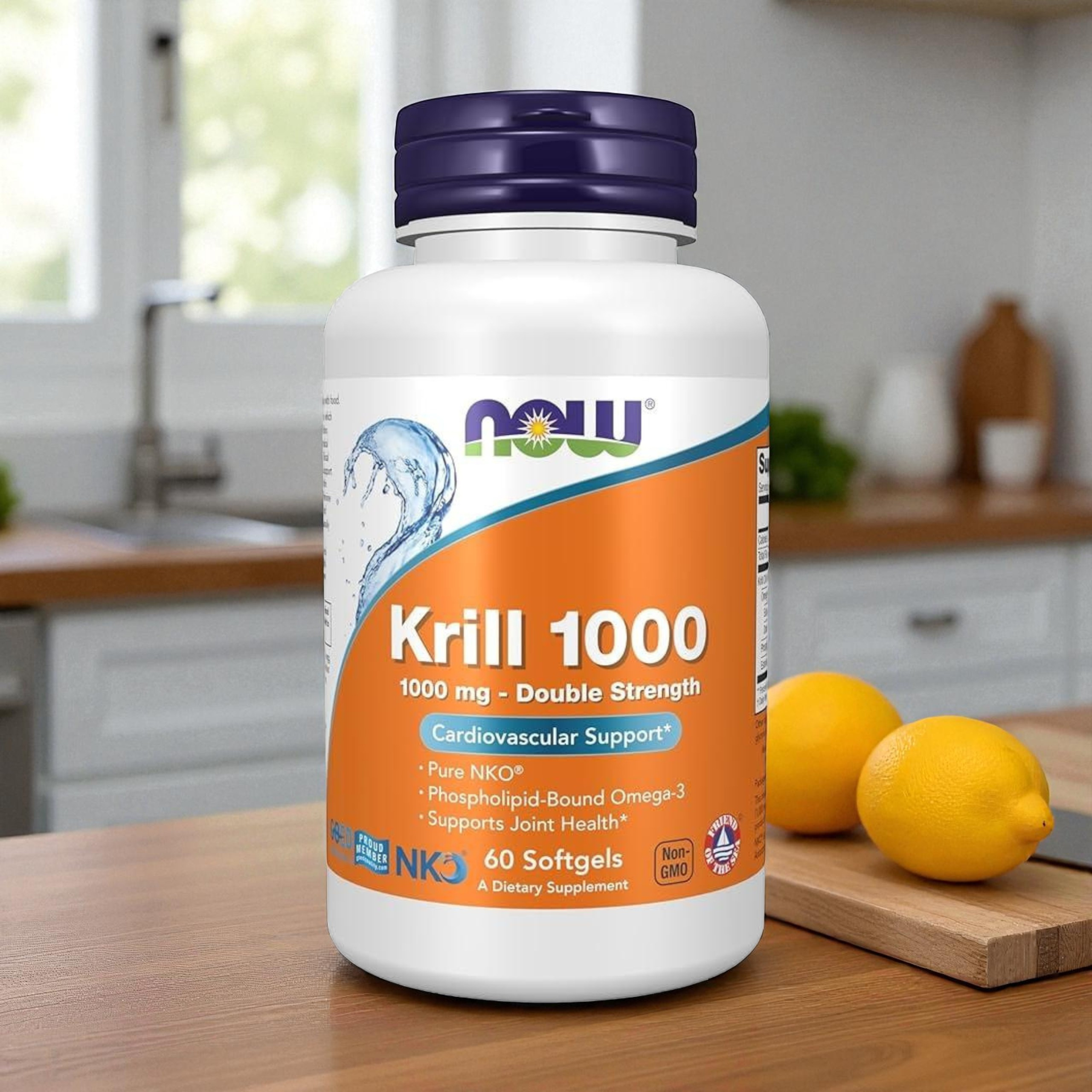 NOW - Krill Oil 1000mg - 3x 60softgels