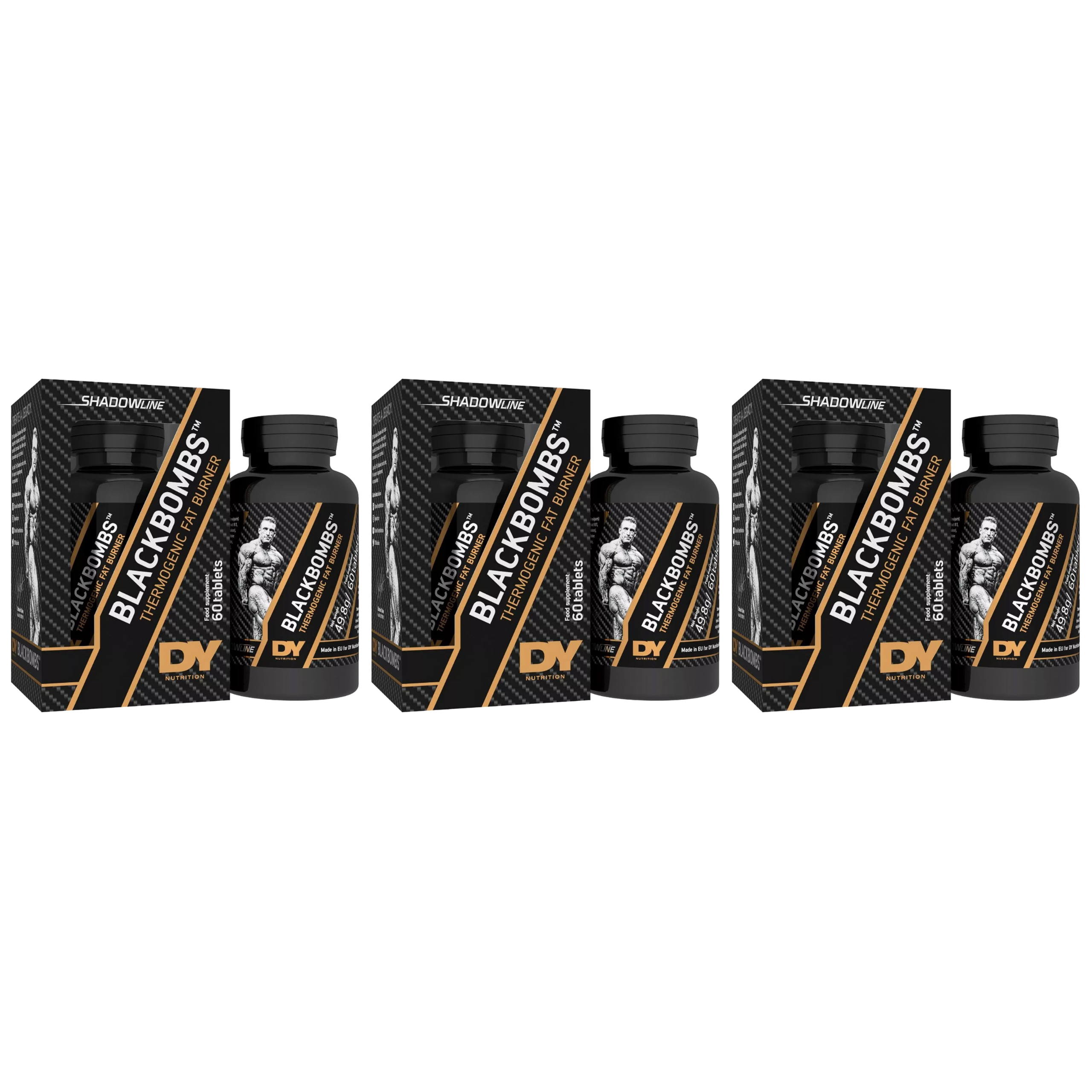 DORIAN YATES Black Bombs Shadowline - 3x 60tabs.