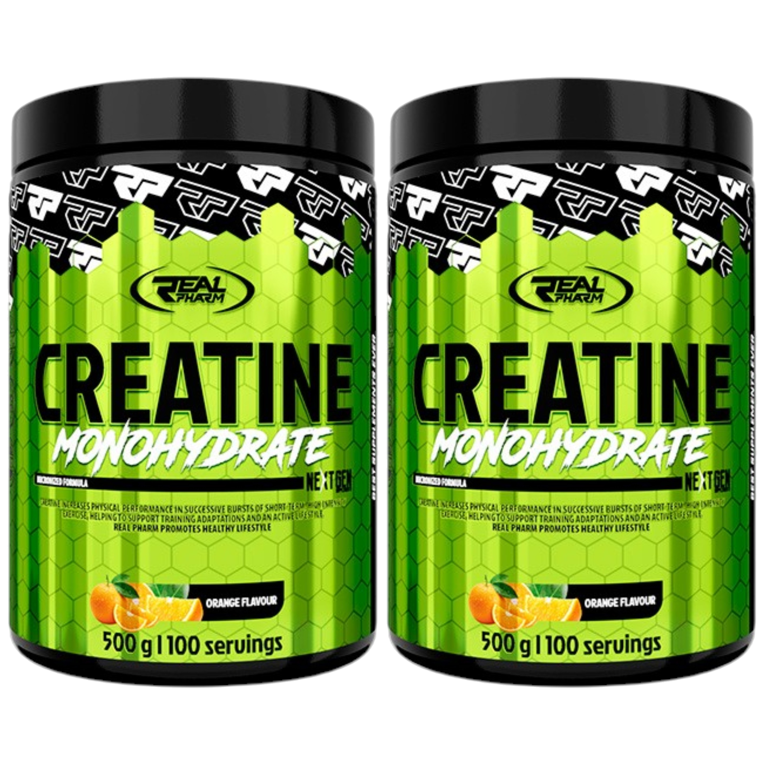 REAL PHARM Creatine Monohydrate - 2x 500g
