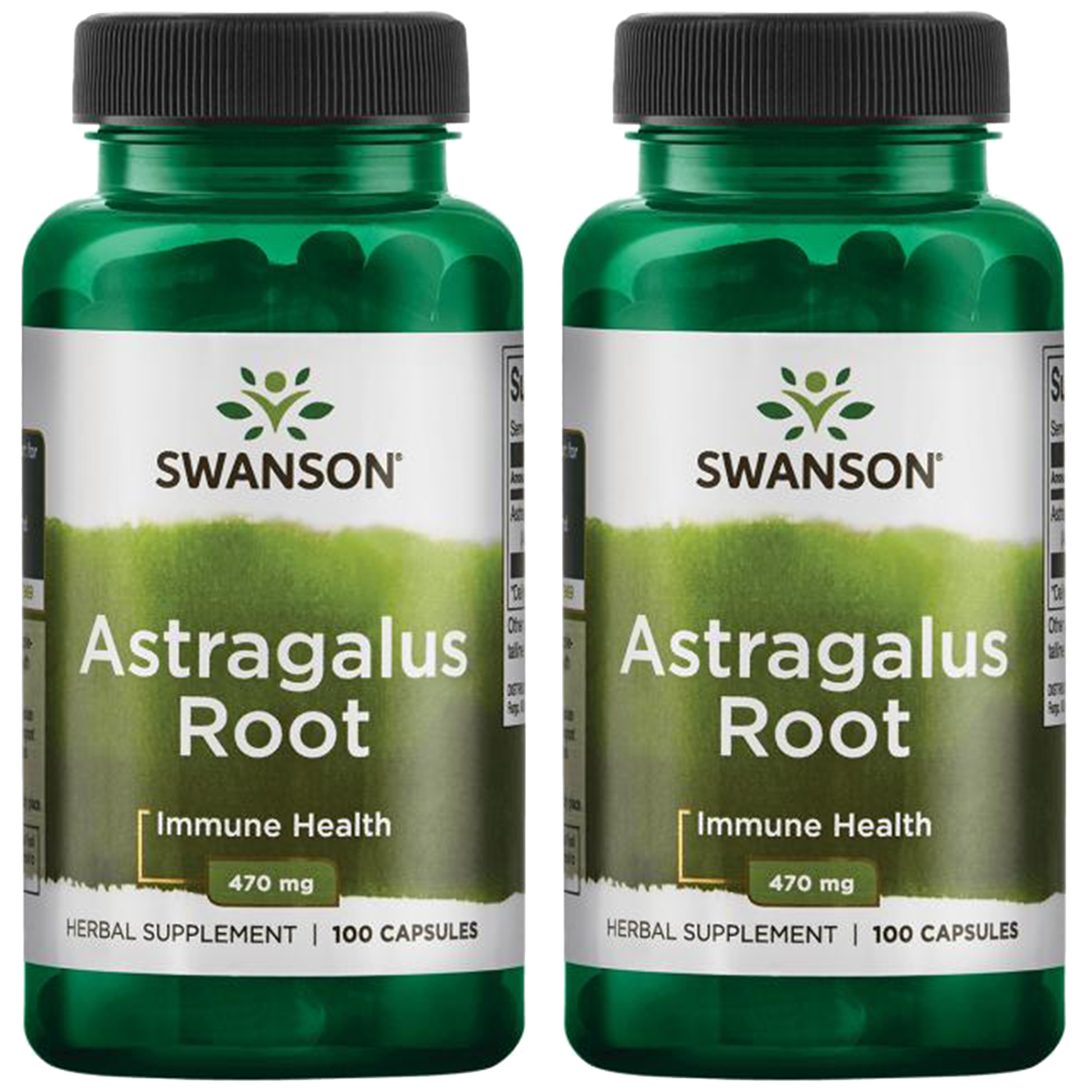 SWANSON Astragalus Root 470mg - 2x 100caps