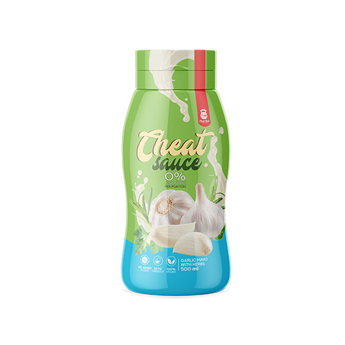 Cheat Meal Nutrition - Sauce 0% (Sos zero kalorii) - 2x 500ml - Garlic Mayo with Herbs