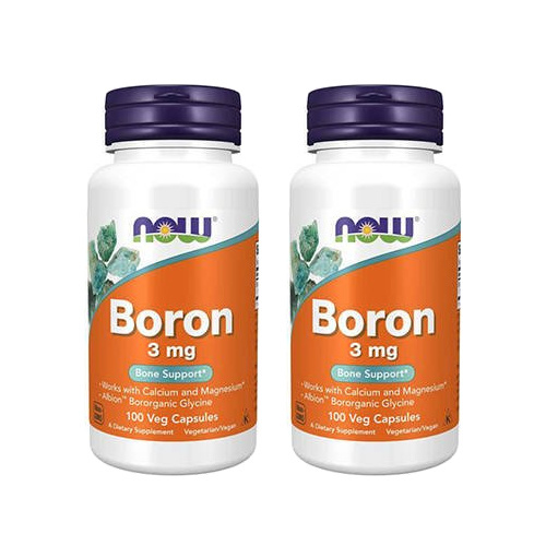 NOW Boron 3mg - 2x 100vcaps.