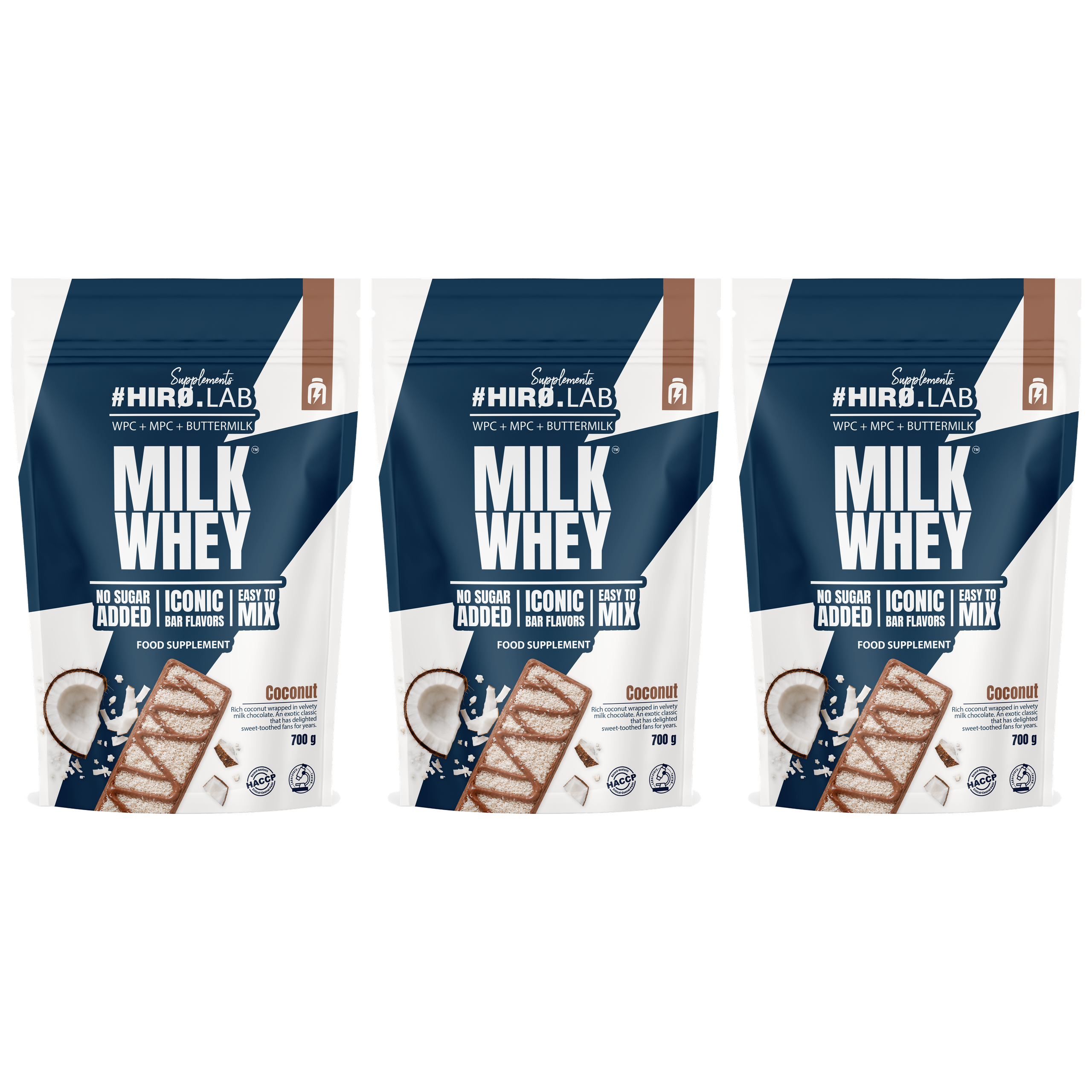 HIRO.LAB - Milk Whey - 3x 700g 