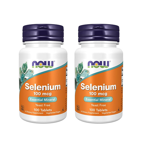 NOW Selenium 100mcg - 2x 100tabs