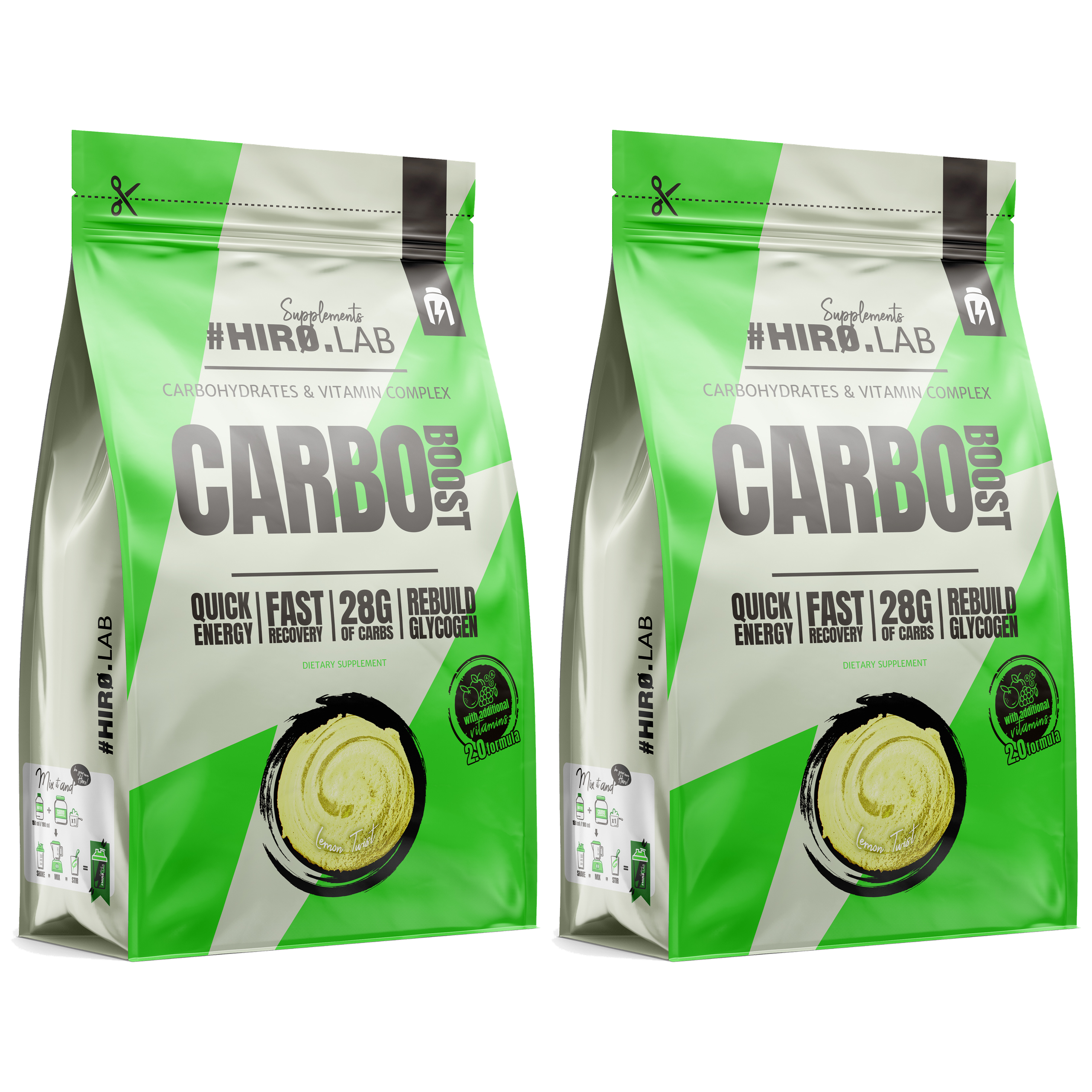 HIRO.LAB Carbo Boost - 2x 1000g