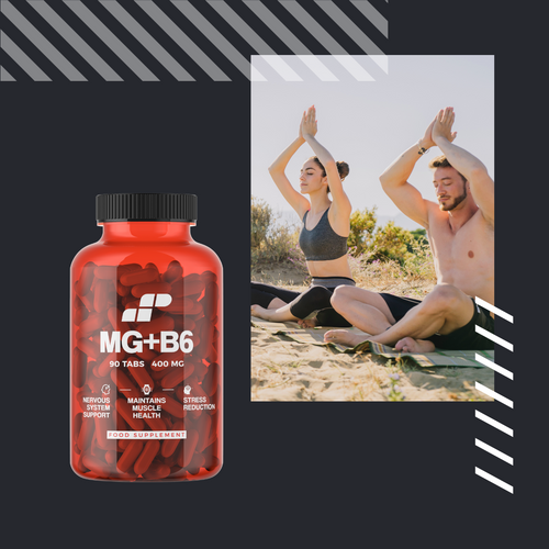 MP NUTRITION Mg + B6 - 90tabs - Magnez + Witamina B6