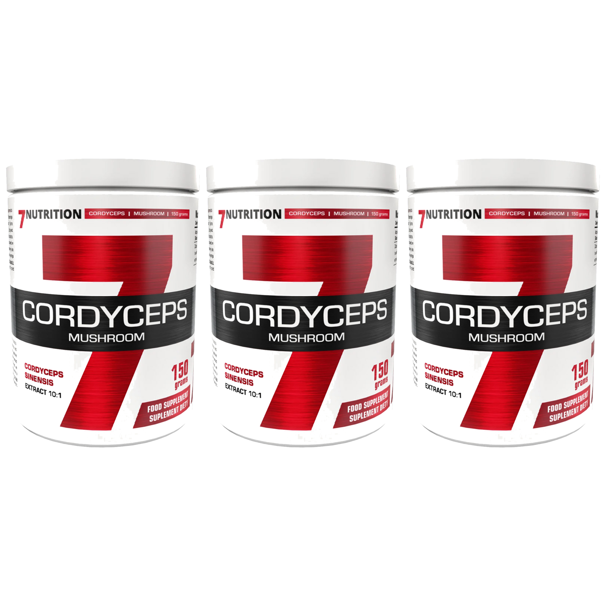 7 NUTRITION Cordyceps Mushroom - 3x 150g - Maczużnik chiński