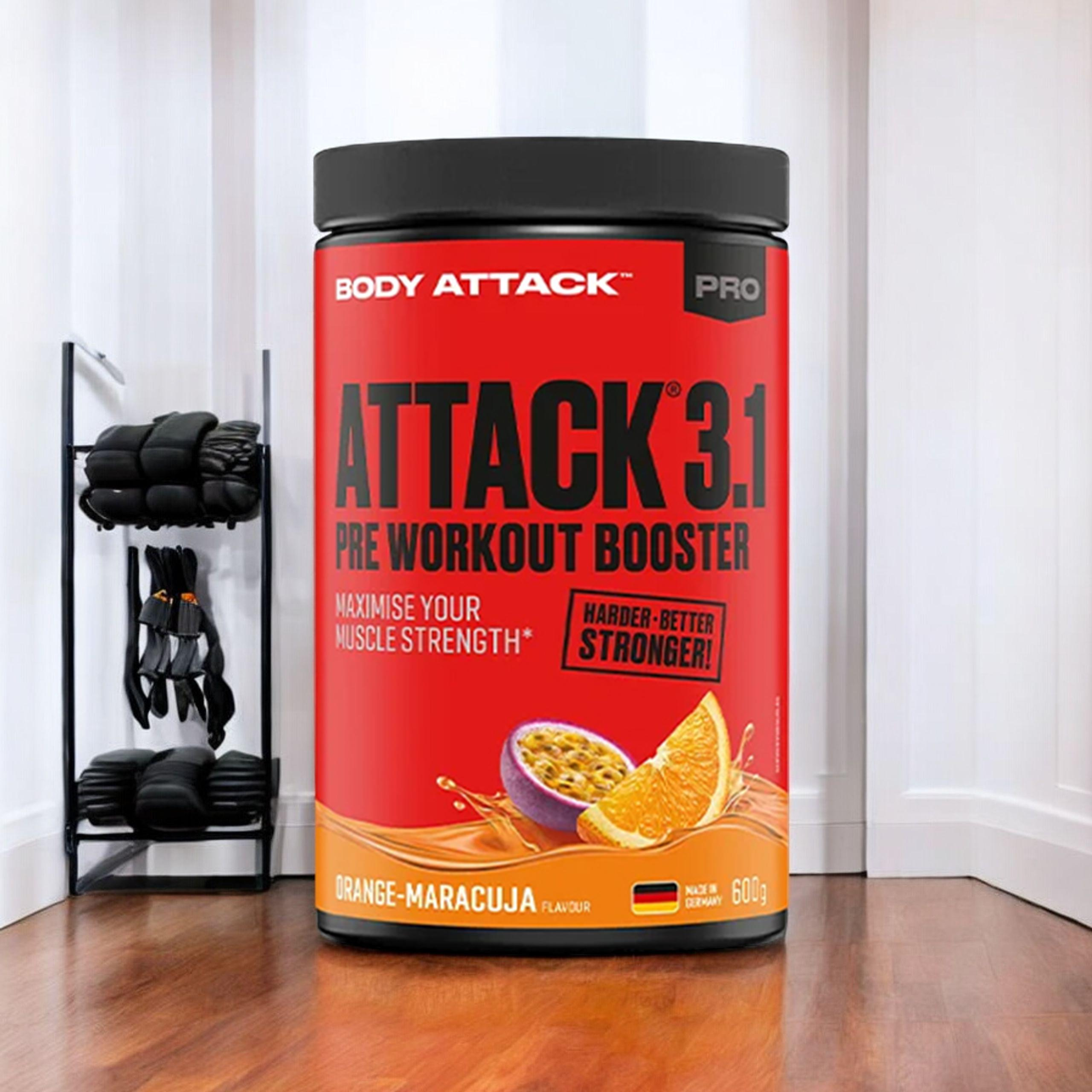 BODY ATTACK Attack 3.1 Pre Workout Booster - 2x 600g