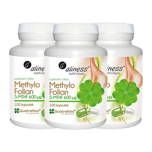ALINESS - Methylo Folian 5-MTHF 600µg - 3x 100caps.