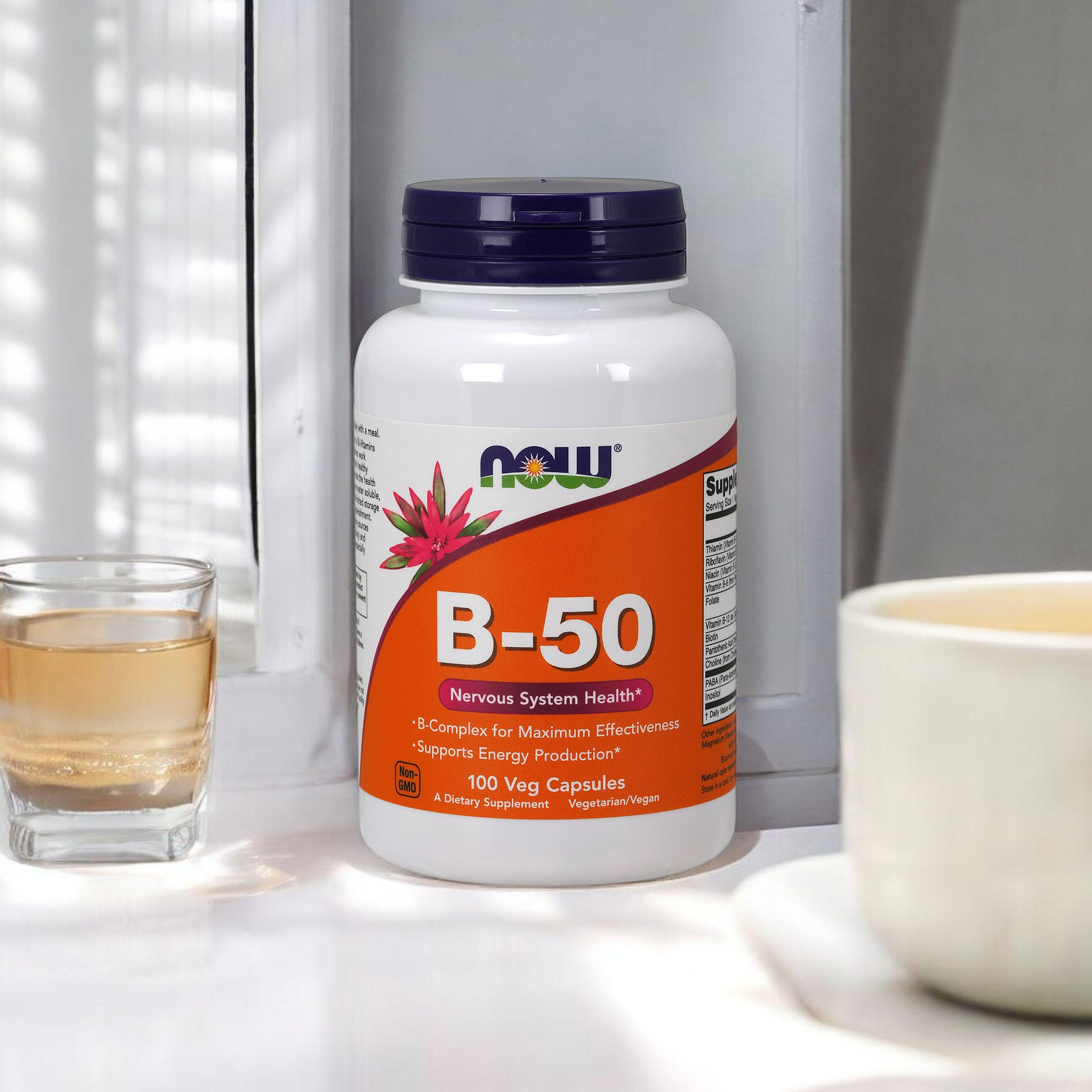 NOW Vitamin B-50 - 3x 100vcaps