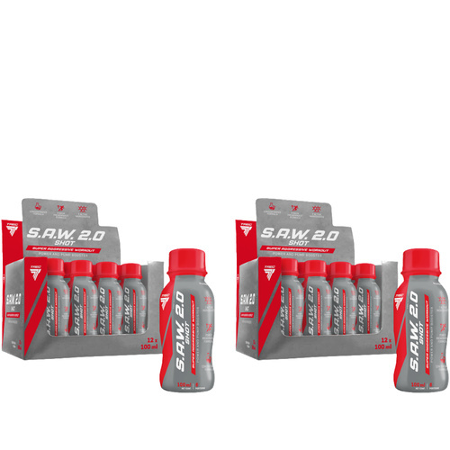 TREC - S.A.W. 2.0 Shot - 12x 2x 100ml - Cherry Pear 