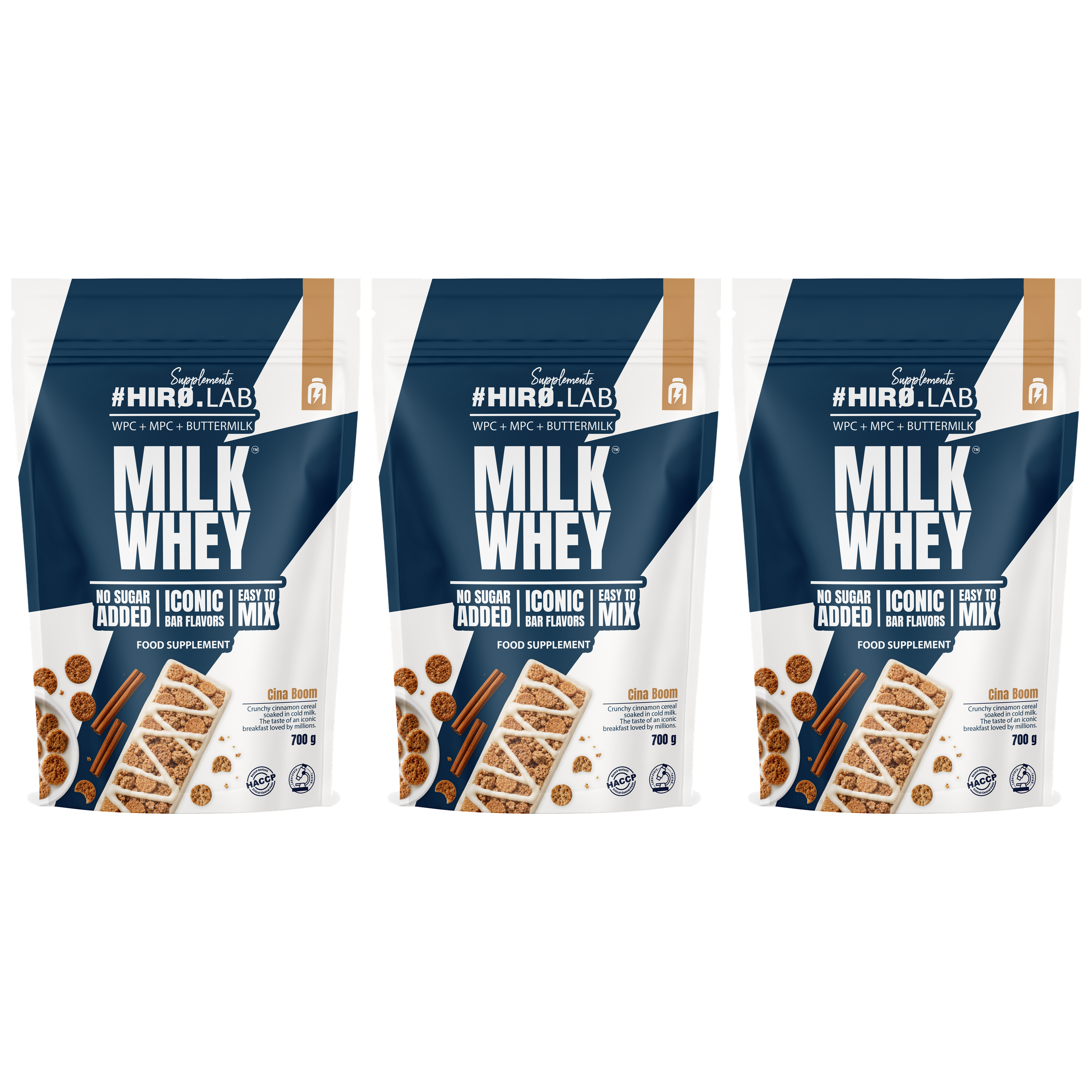 HIRO.LAB - Milk Whey - 3x 700g