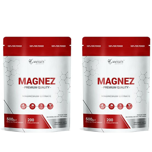 WISH Pharmaceutical Cytrynian Magnezu - 2x 500g