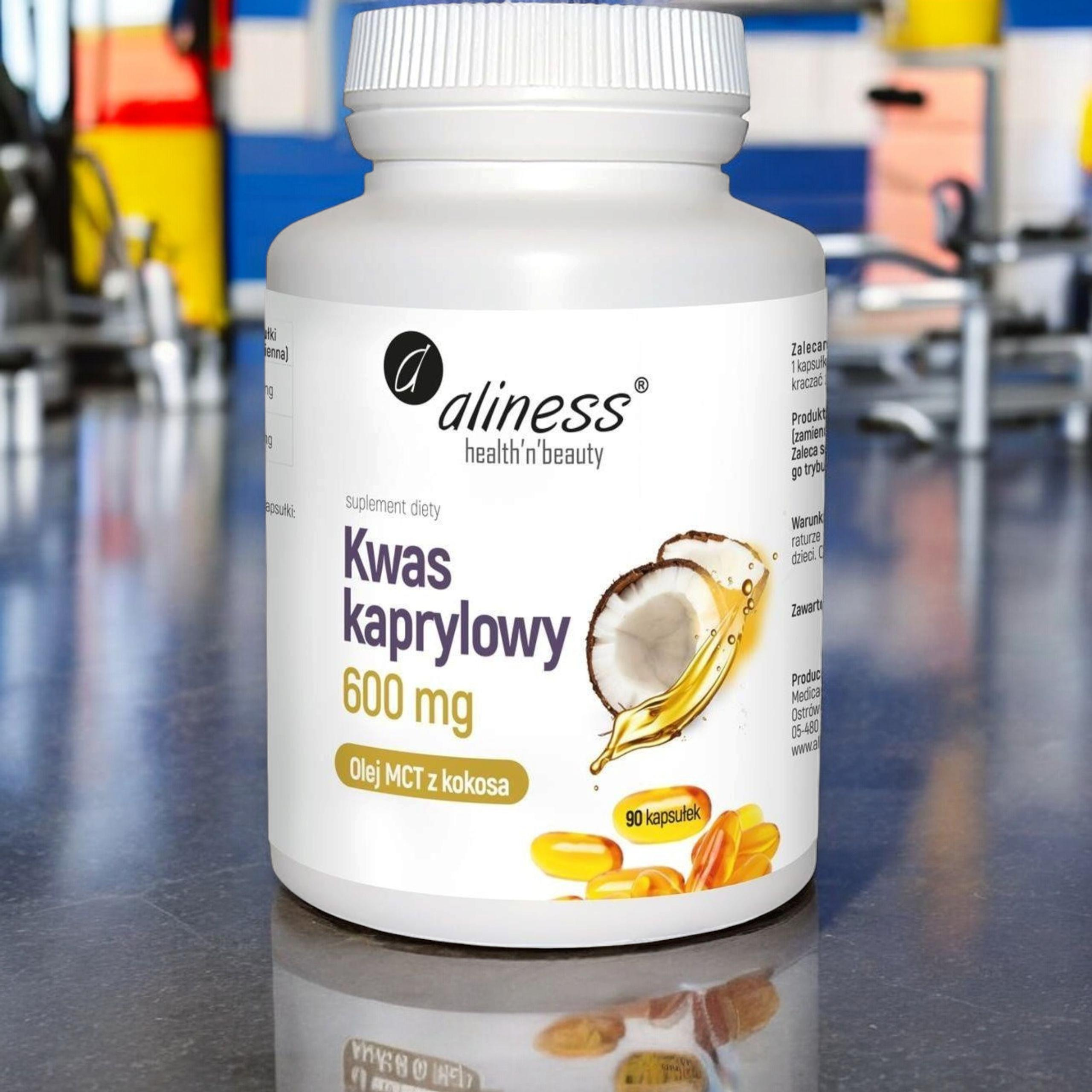 ALINESS - Kwas Kaprylowy 600mg (60% C8) - 90caps.