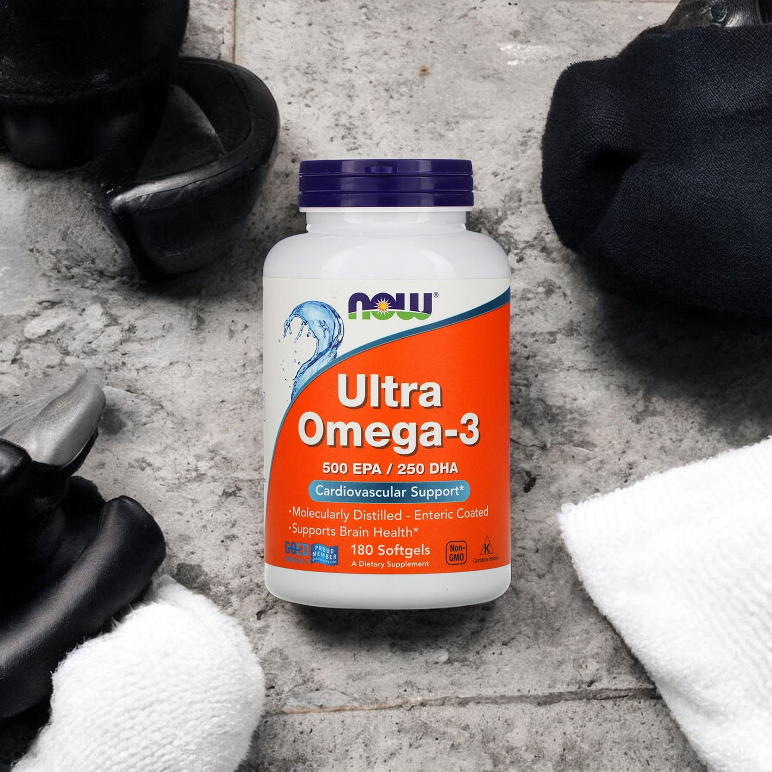 NOW Ultra Omega 3 - 500 EPA / 250 DHA - 2x 180softgels