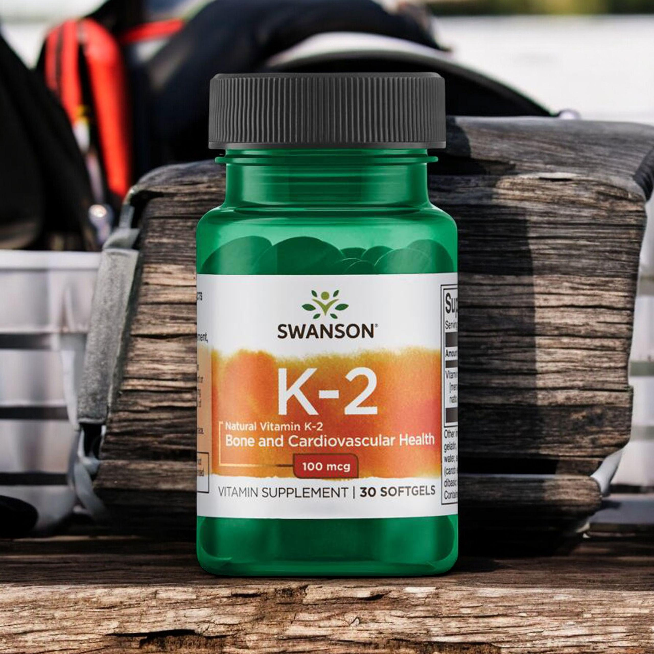 SWANSON Vitamin K2 100mcg - 2x 30softgel