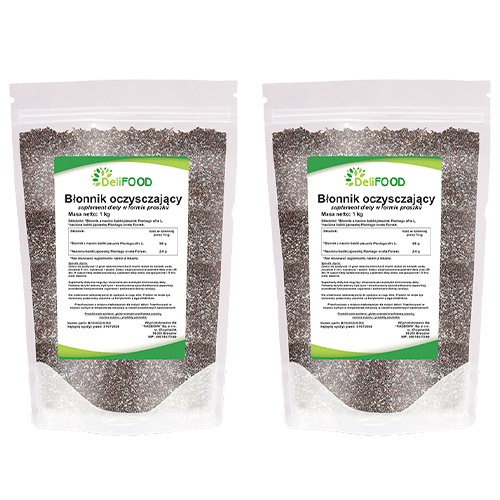 DELIFOOD Błonnik Oczyszczający - 2x 1000g