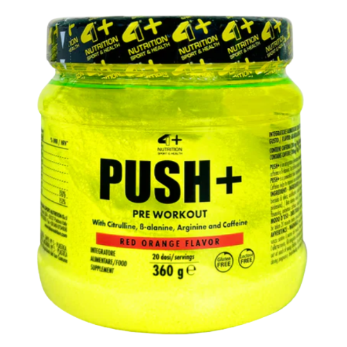 4+NUTRITION - Push+ - 2x 360g - Red Orange