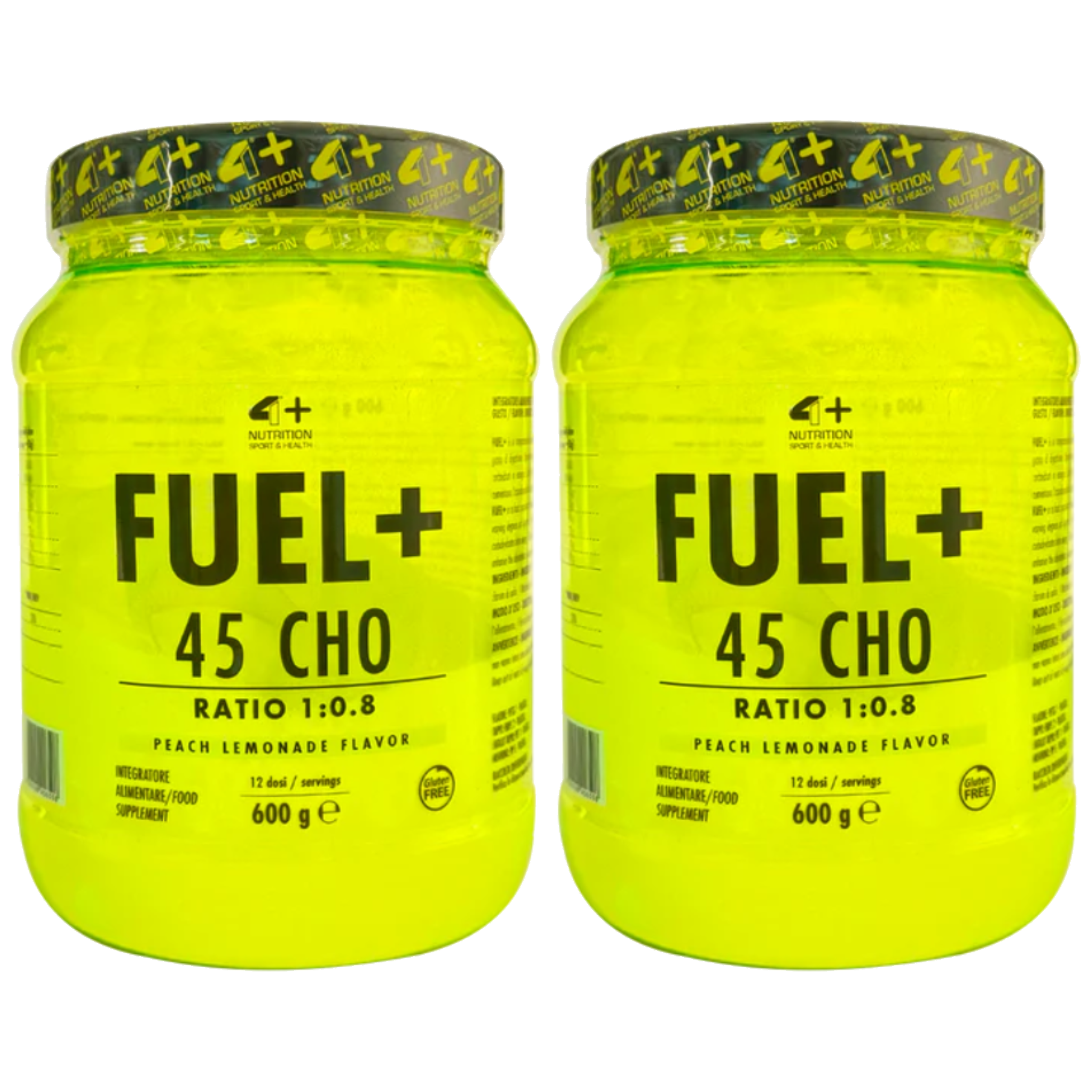 4+ NUTRITION - Fuel+ 45 CHO - 2x 600g - Peach Lemonade