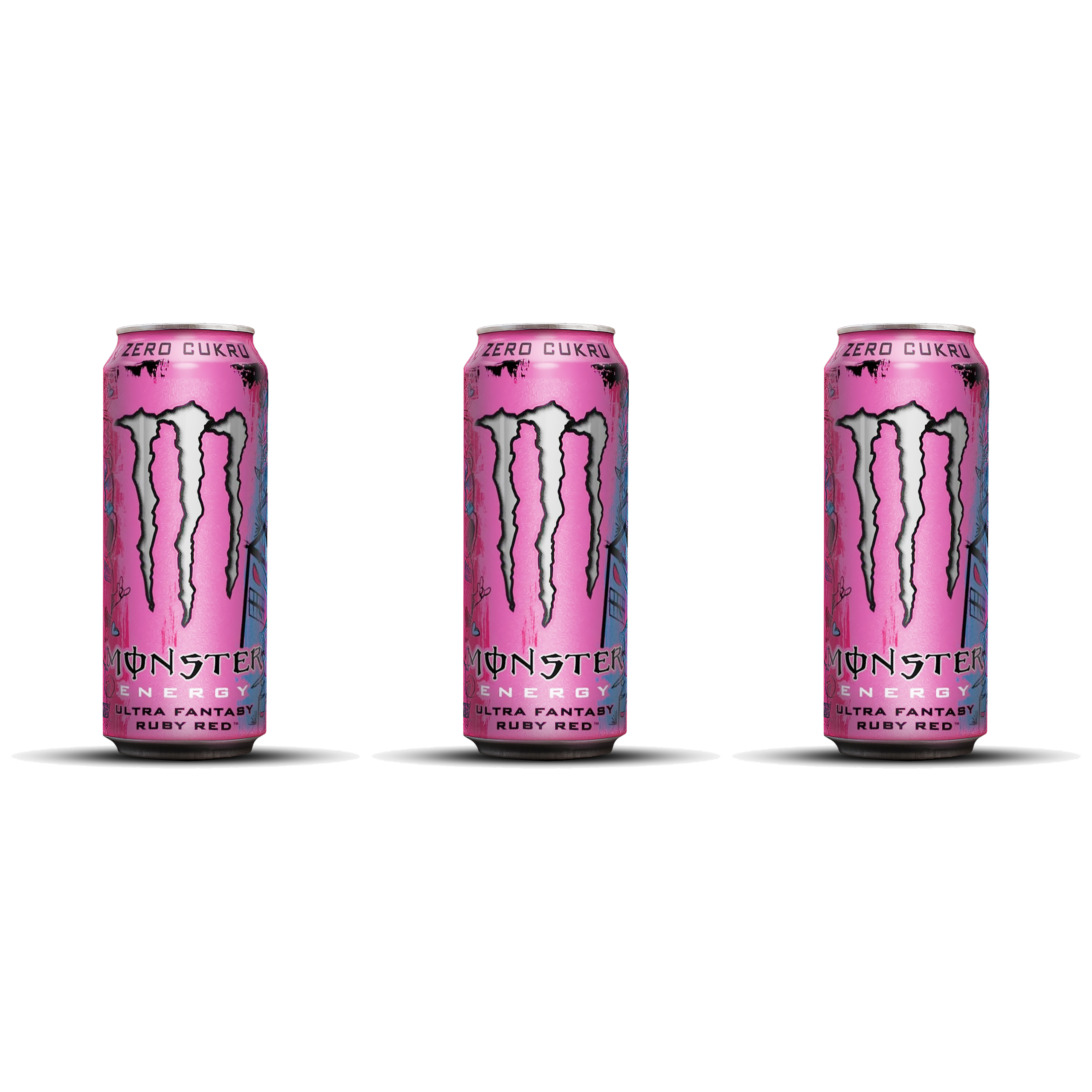 MONSTER - Monster Energy Ultra Fantasy - 3x 500ml - Ruby Red