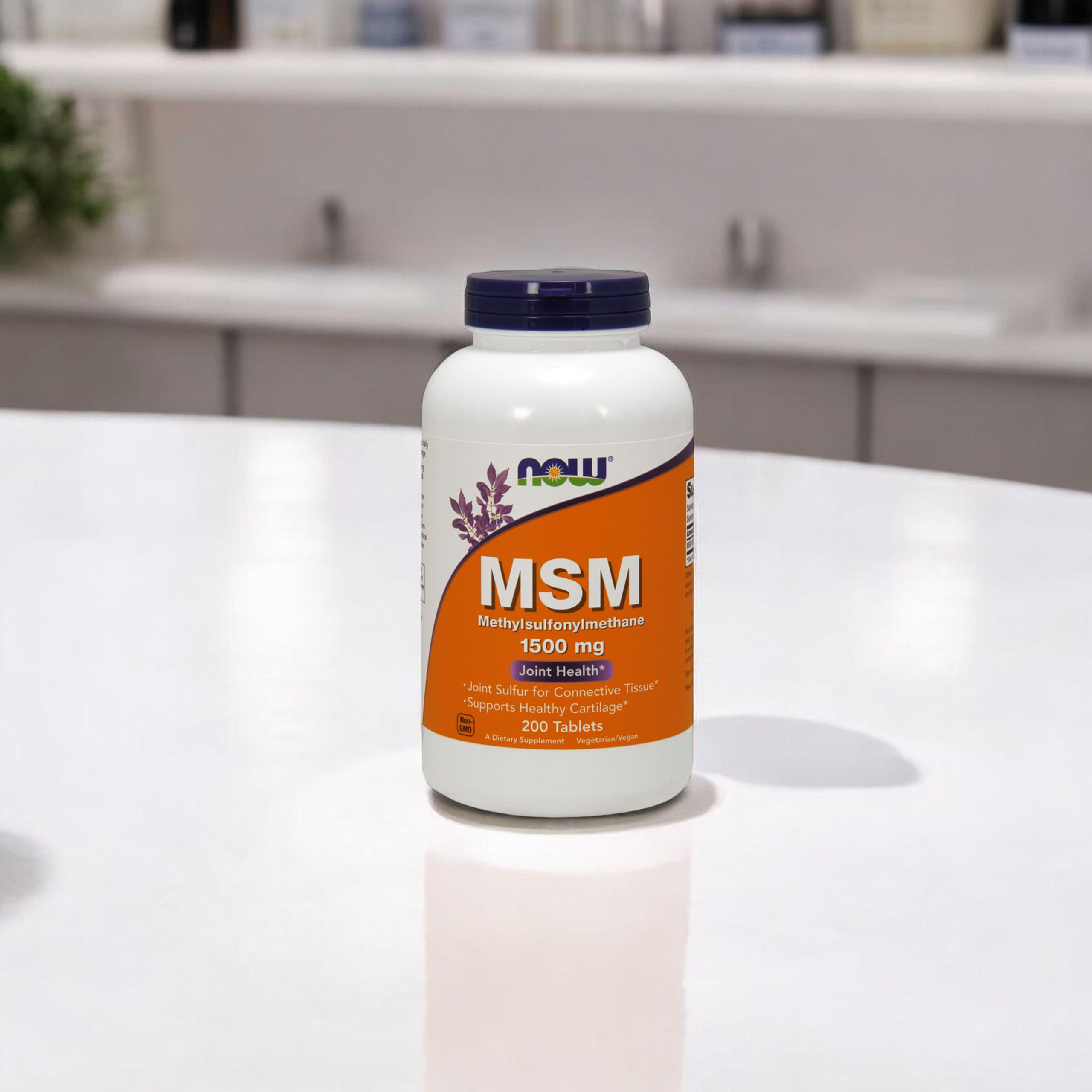 NOW MSM 1500mg - 2x 200tabs