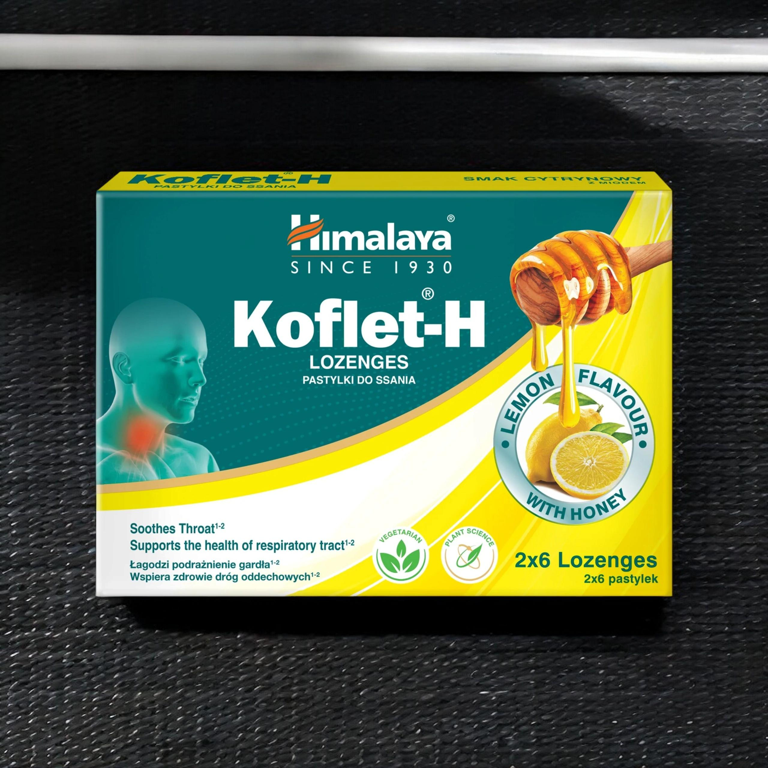 HIMALAYA Koflet-H - 12lozenges - 2x Pastylki do ssania