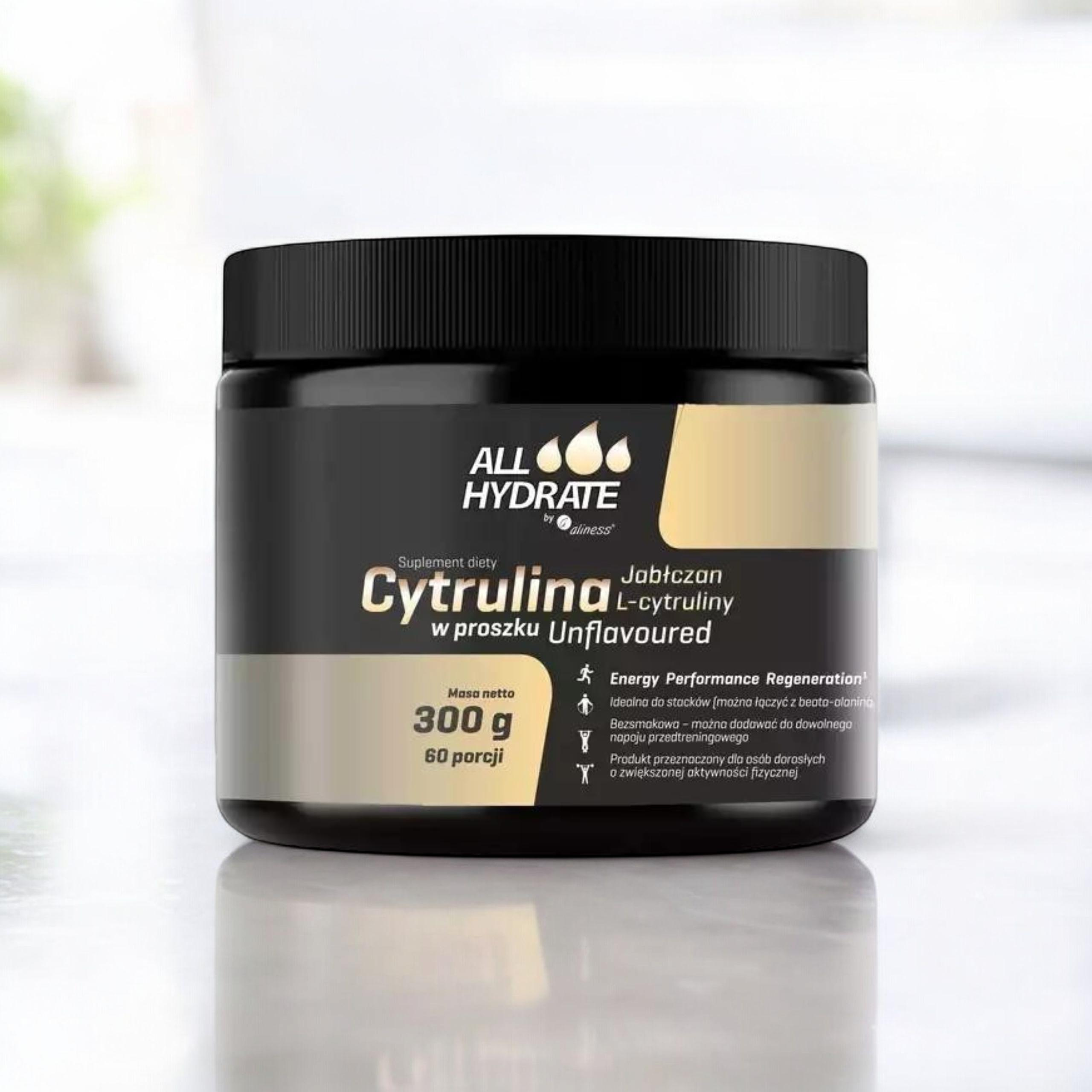 ALINESS - ALL Hydrate Jabłczan L-Cytruliny - 2x 300g - Natural