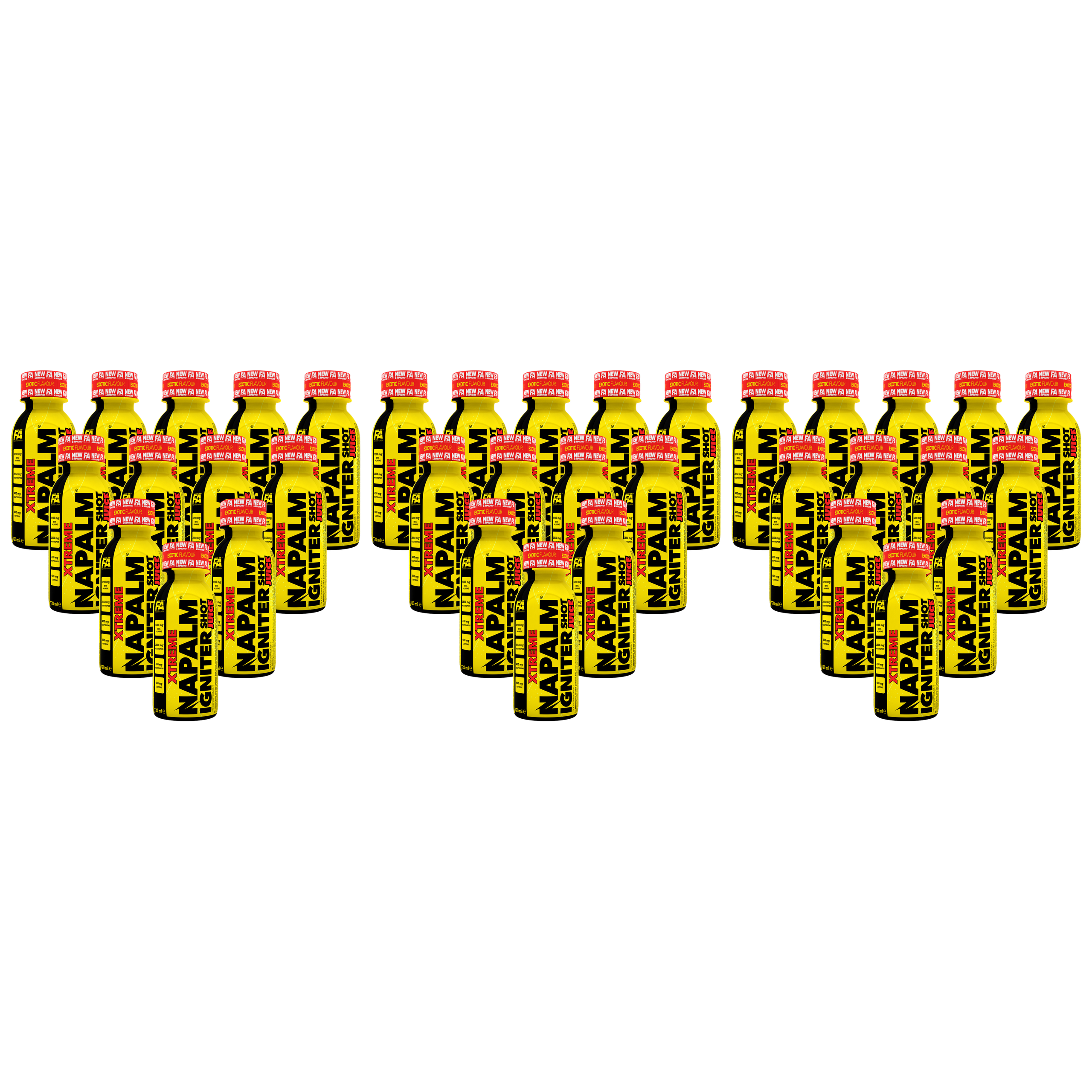 FITNESS AUTHORITY - Napalm Igniter Juice Shot - 12x 3x 120ml