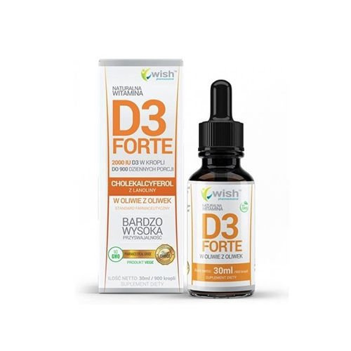 WISH Pharmaceutical Vitamin D3 2000IU Forte - 3x 30ml