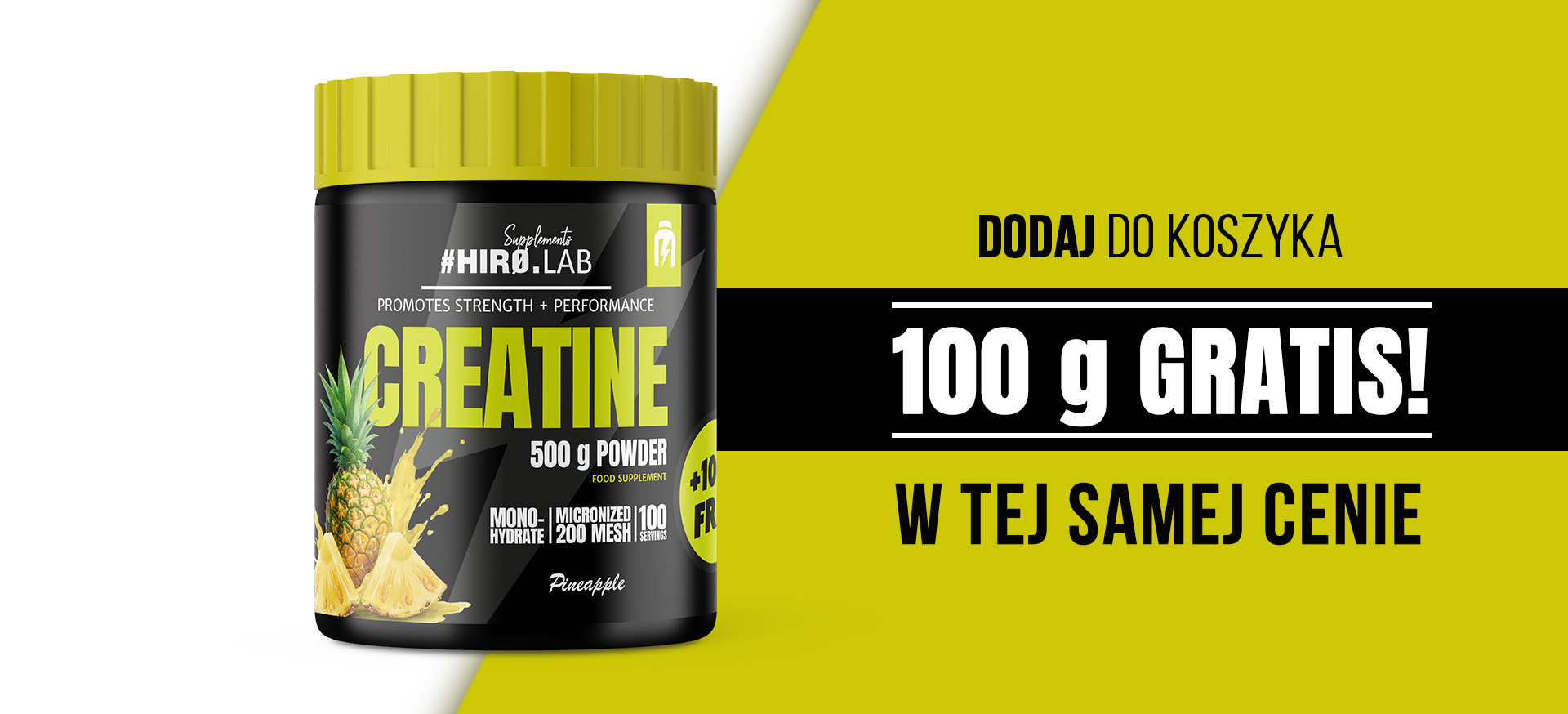 HIRO.LAB Creatine - 3x 500g + 100g FREE