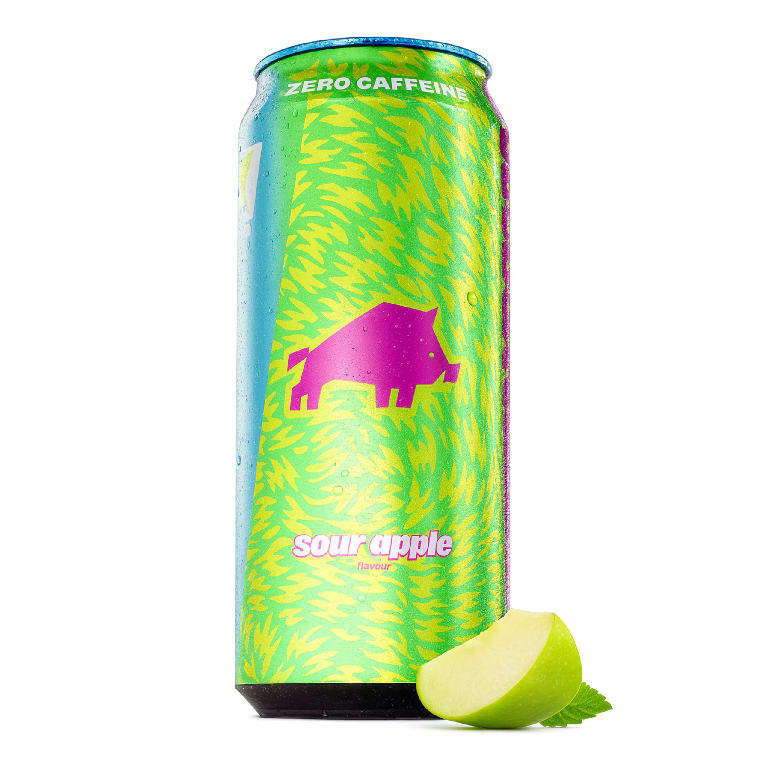 DZIK - Dzik Energy Zero - 3x 500ml - Sour Apple