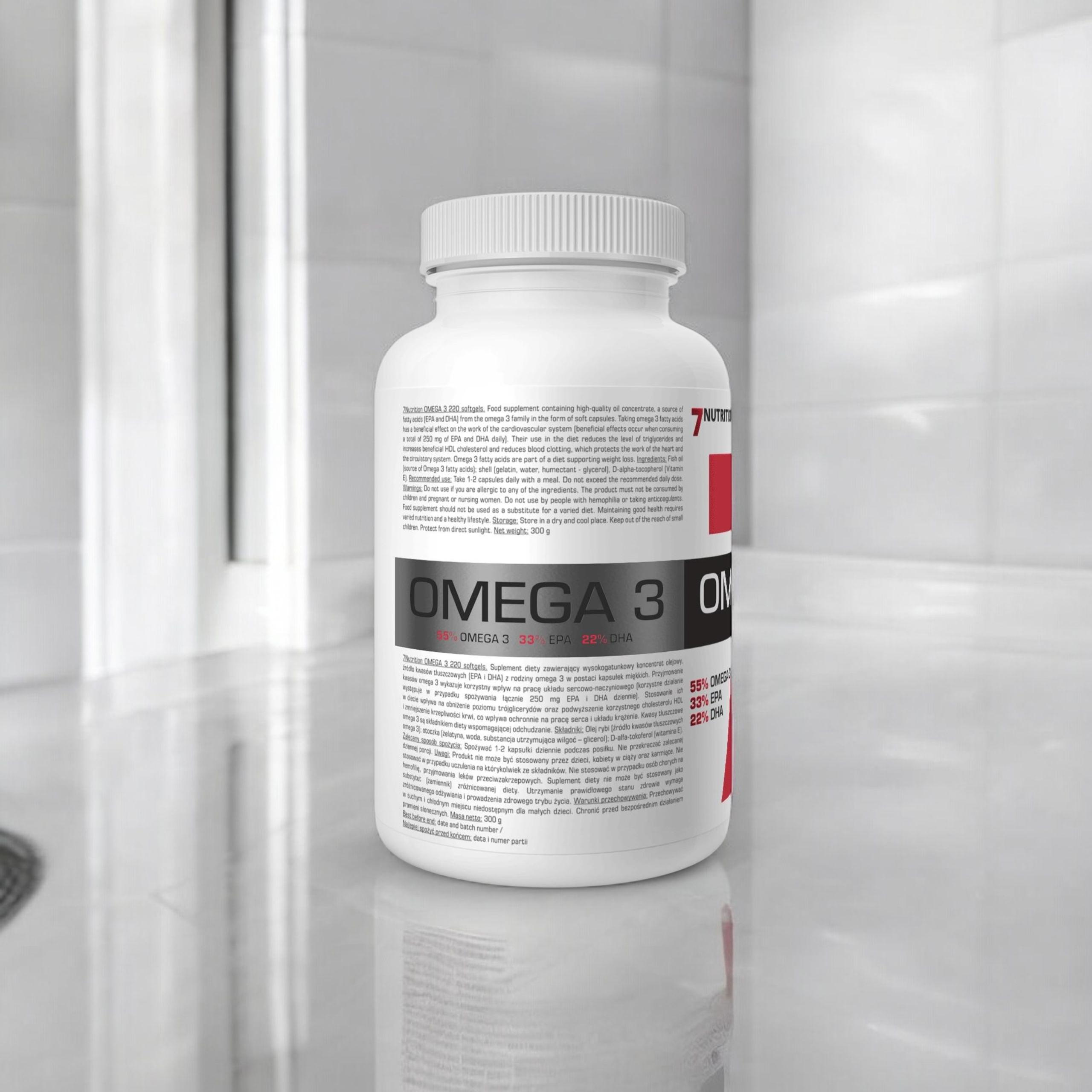 7 NUTRITION - Omega 3 1000mg - 3x 220softgels