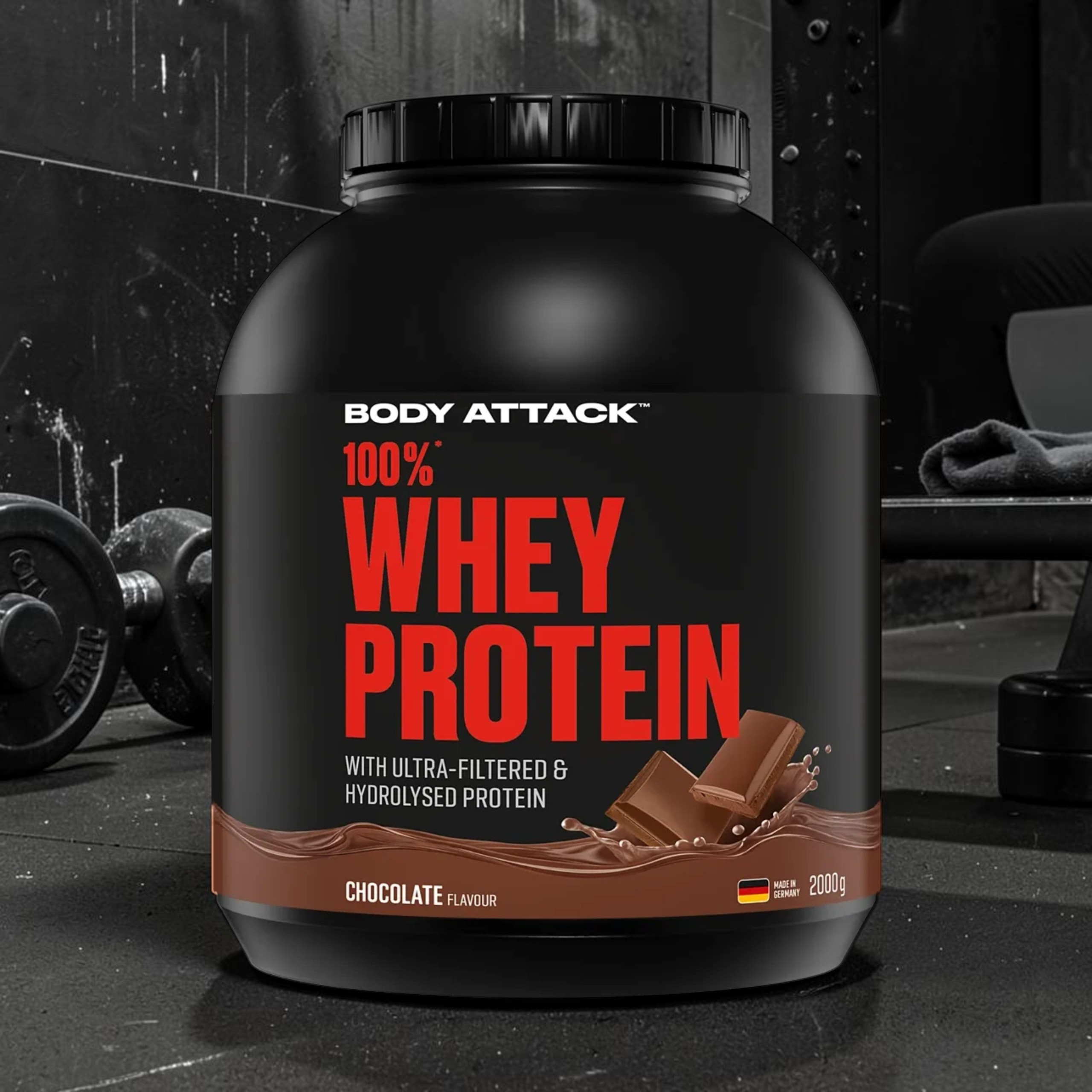 BODY ATTACK - 100% Whey Protein - 2x 2000g